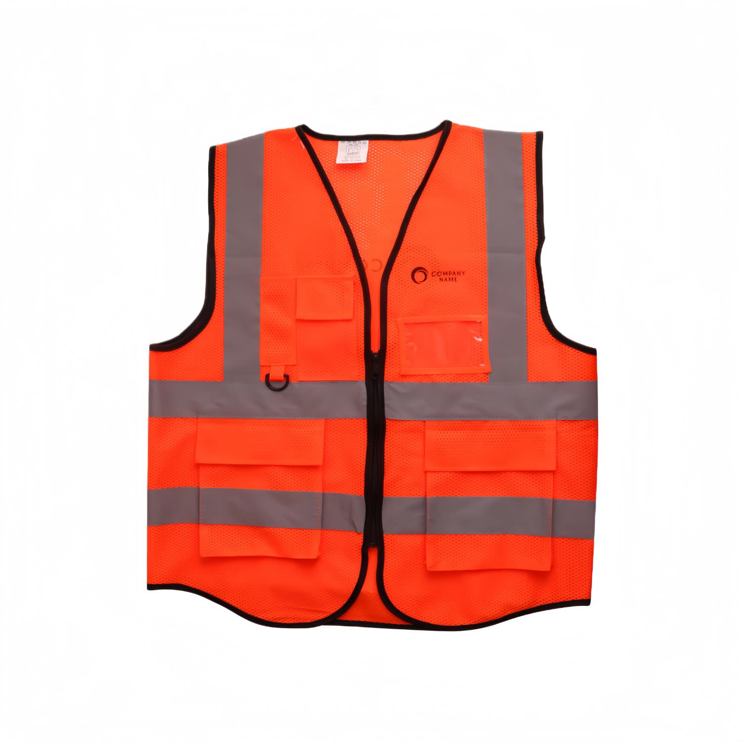 Unisex Adults Hi-Vis Vest With Reflective Tapes and Functional Pockets