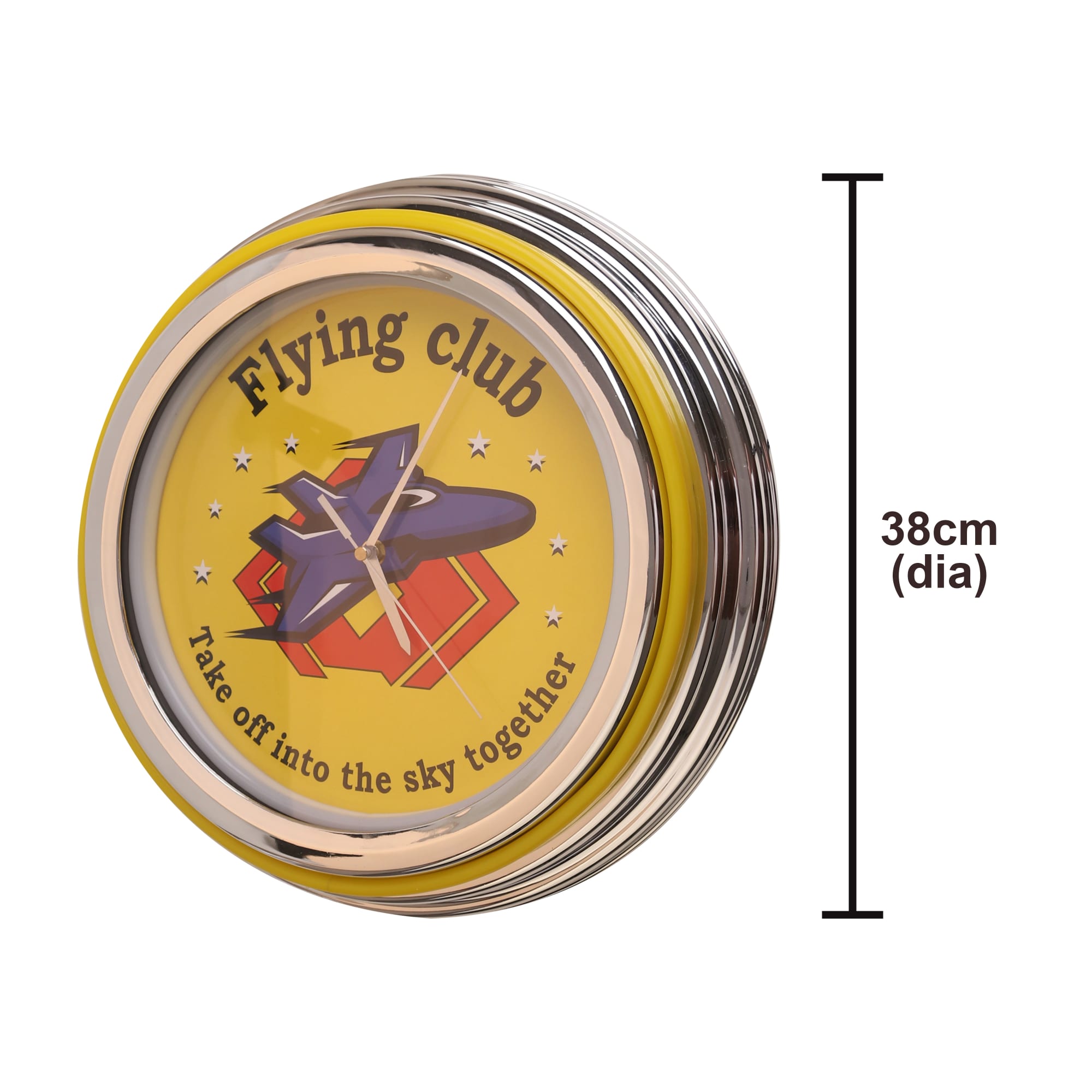 Double Ring Neon Wall Clock
