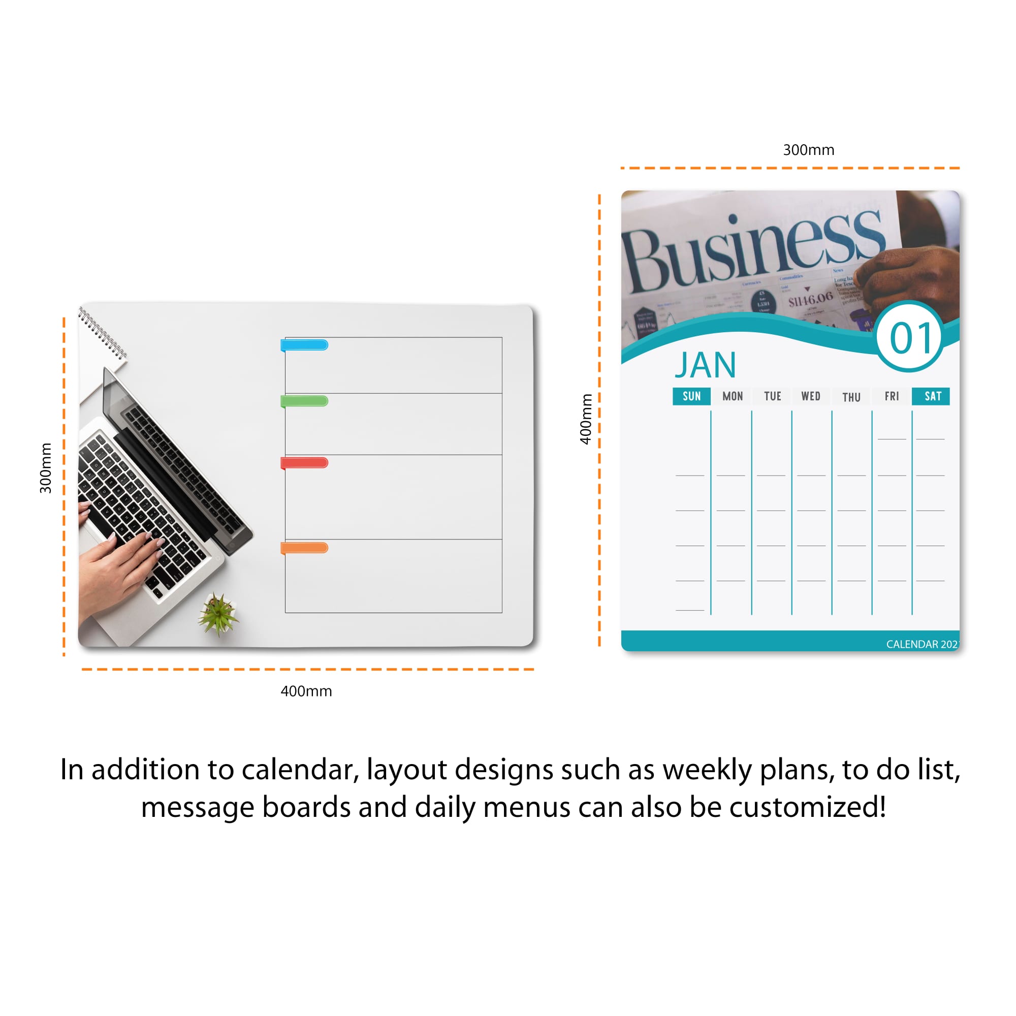 Erasable Magnetic Calendar Planner