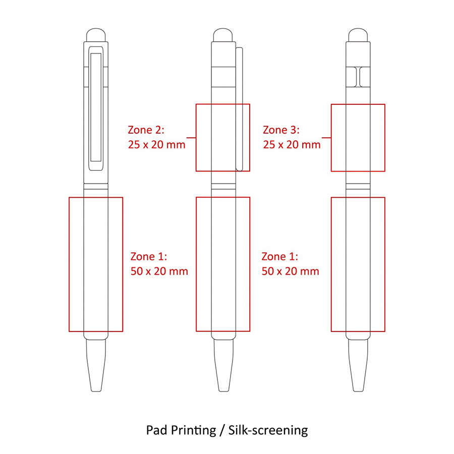 BND70XLS HEX STYLUS TWIST METAL BALL PEN
