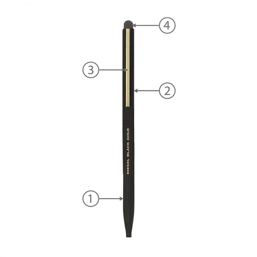 BND78S SARI STYLUS, THIN TWIST METAL BALL PEN
