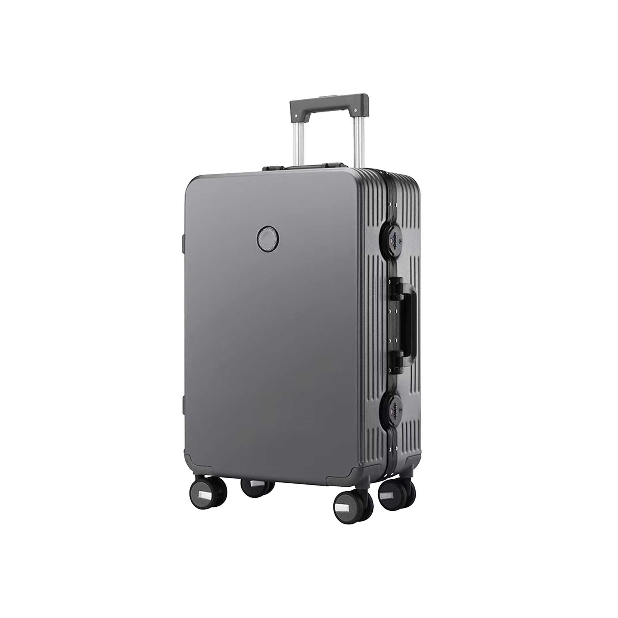 Ribbed ABS suitcase