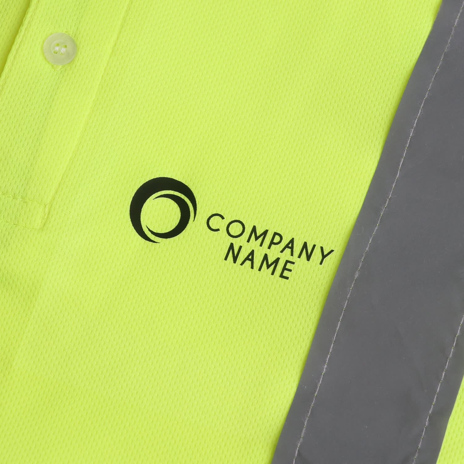 Unisex Polyester Hi-Vis Reflective S/S Polo