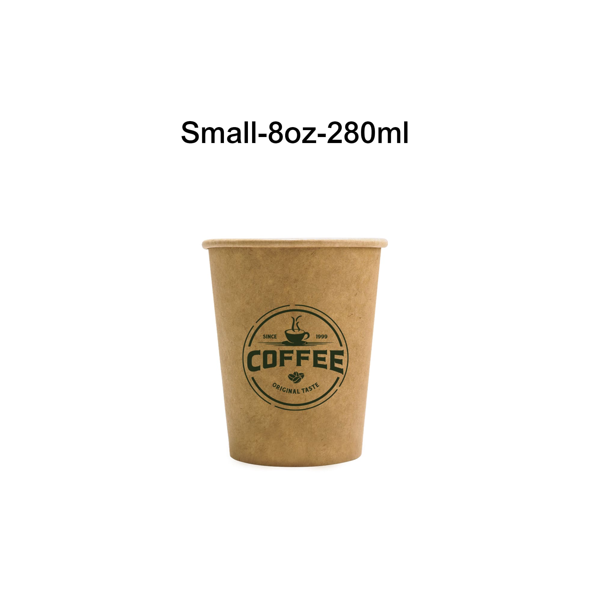 Custom Disposable Single Wall Kraft Paper Cups