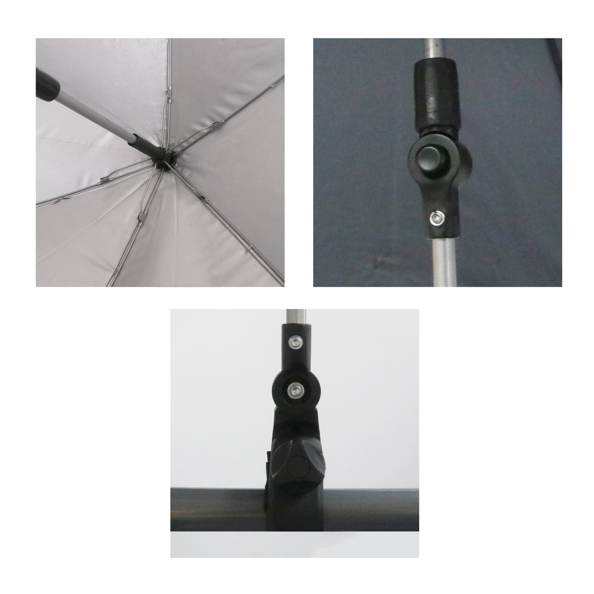 Adjustable Umbrella with Universal Clamp