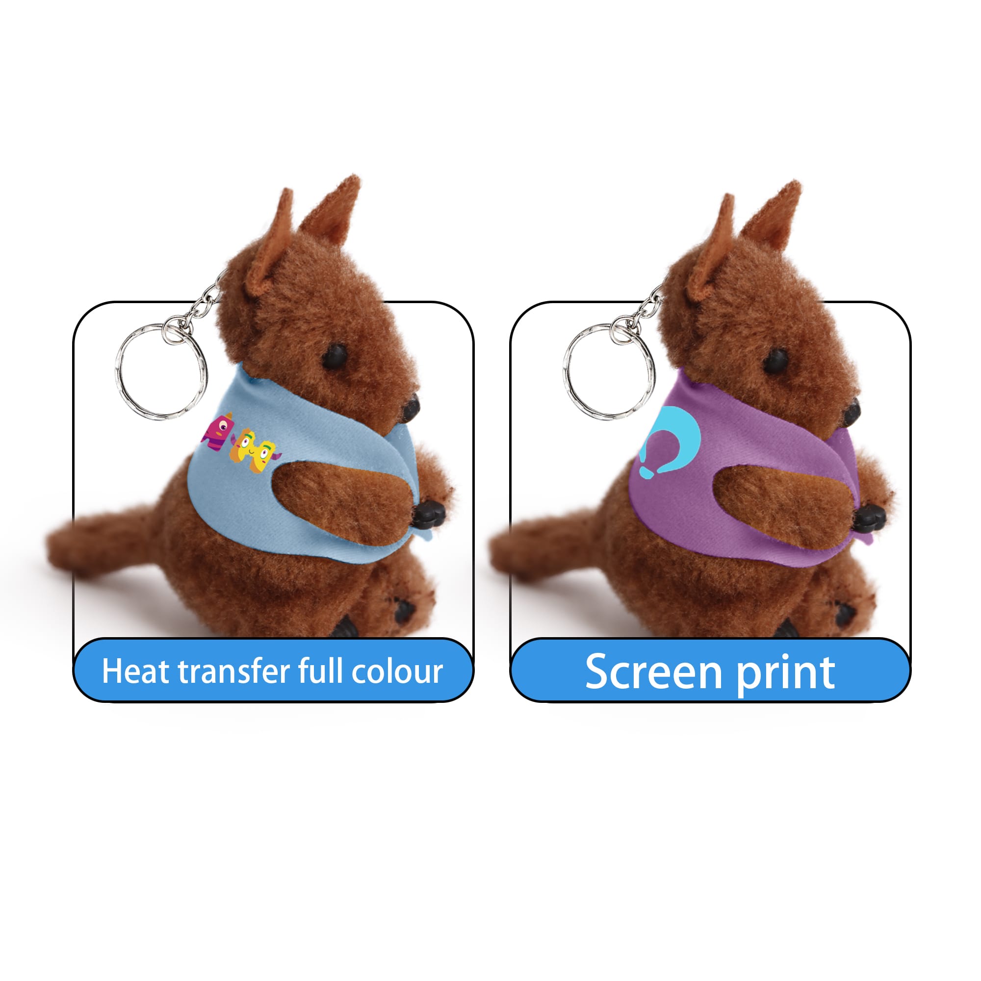 Kangaroo Clip on Stuffed Plush Toy