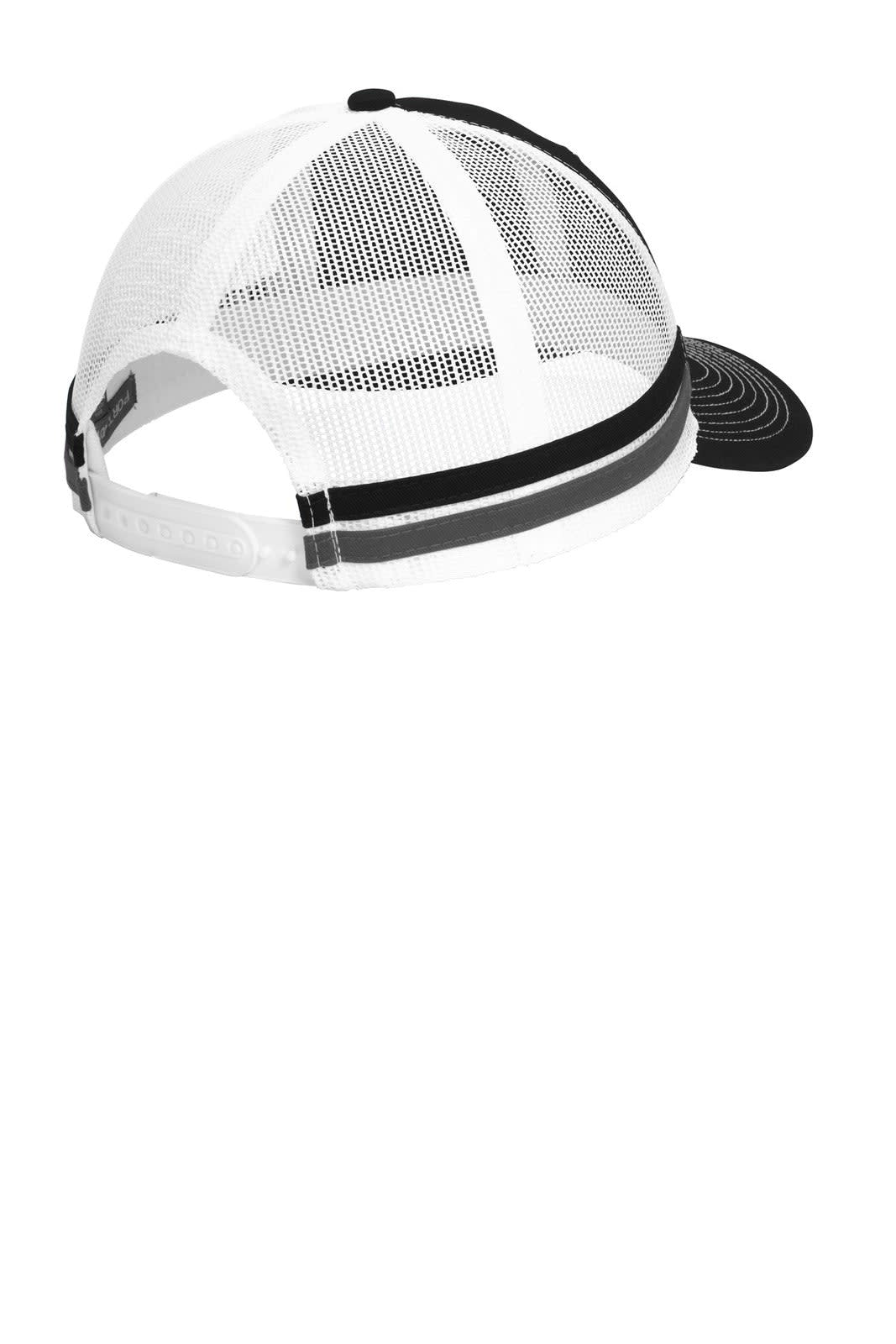 Port Authority  Two-Stripe Snapback Trucker Cap