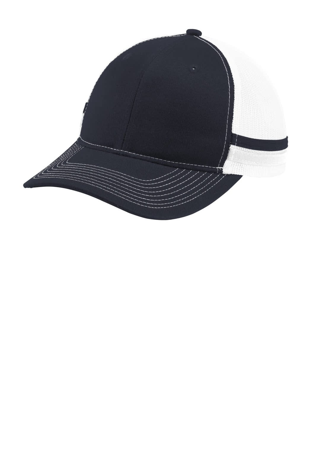 Port Authority  Two-Stripe Snapback Trucker Cap