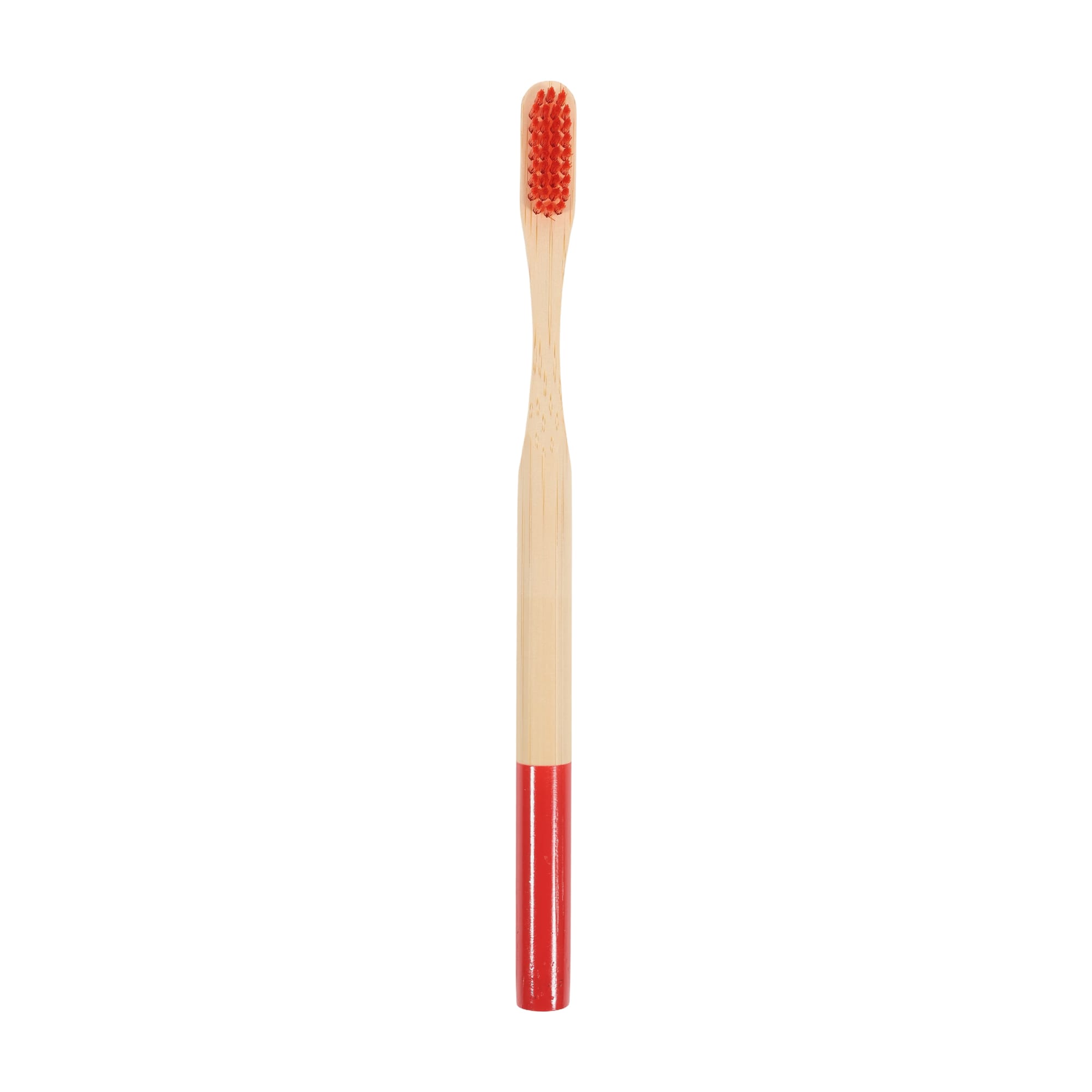 Large Round Handle Colorful Bamboo Toothbrush