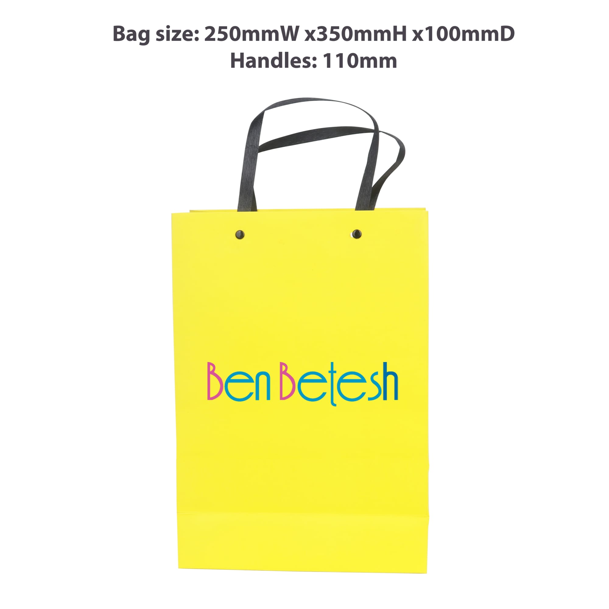 Knitted Handle Bag with Lamination(250x350x100mm)