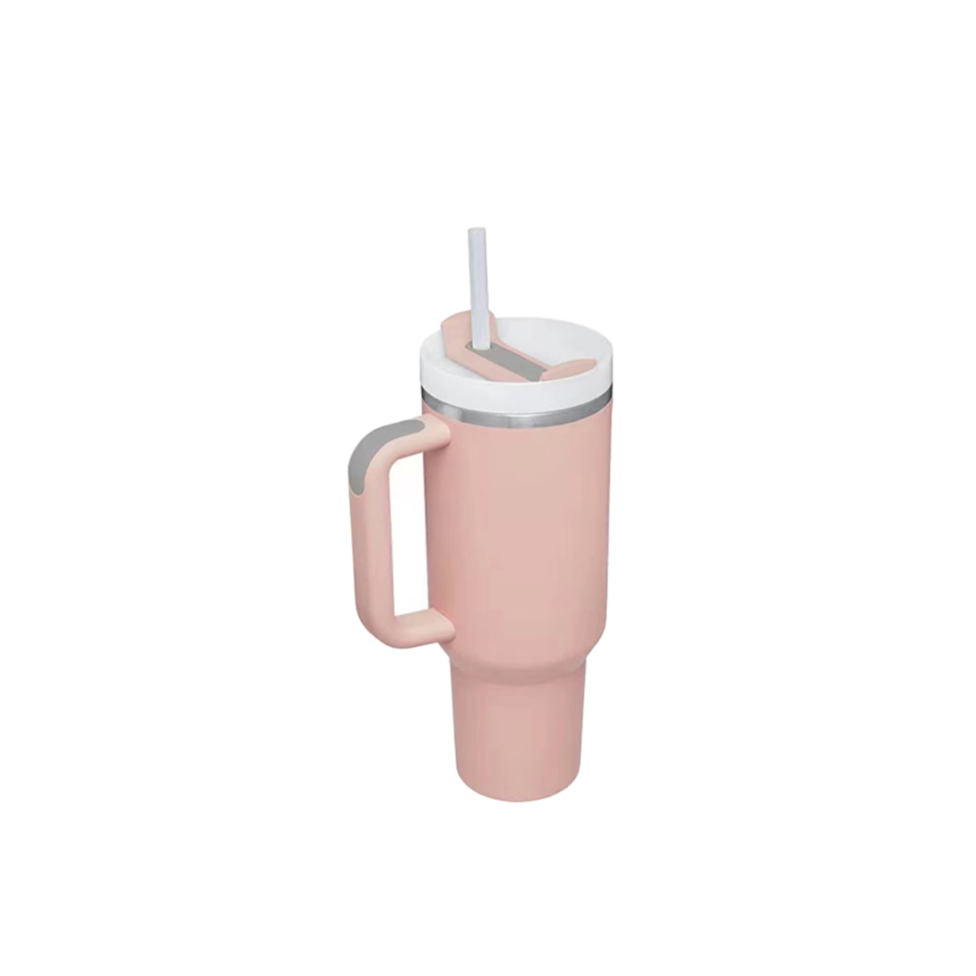 1.2L Stainless Steel Tumbler with Lid and Straw
