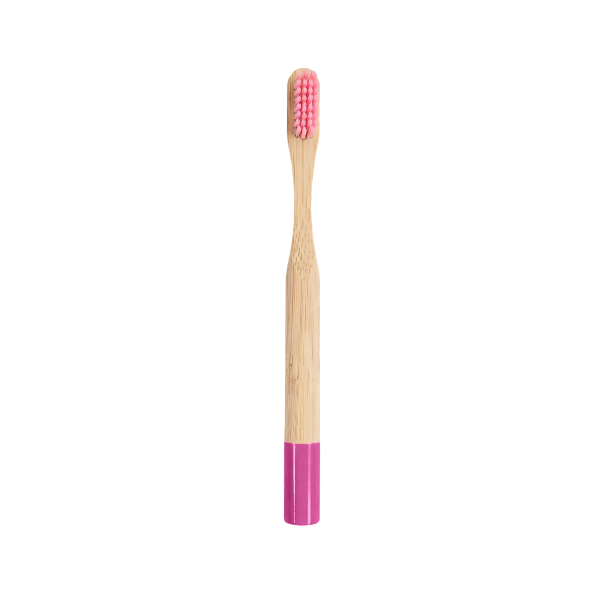 Small Round Handle Colorful Bamboo Toothbrush