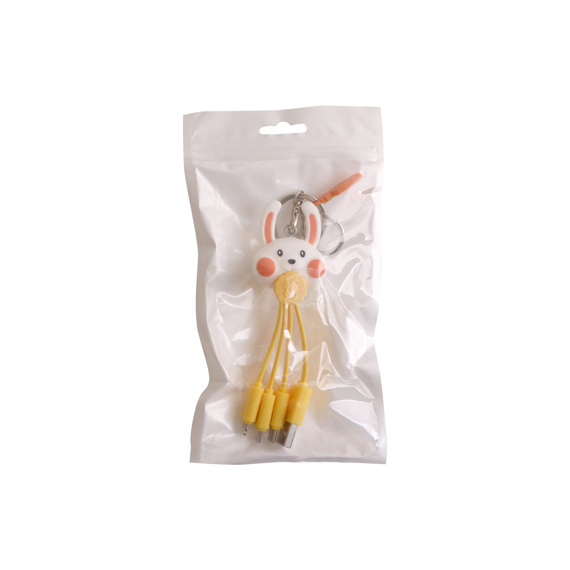 Custom Shape PVC Charging Cable with Keyring