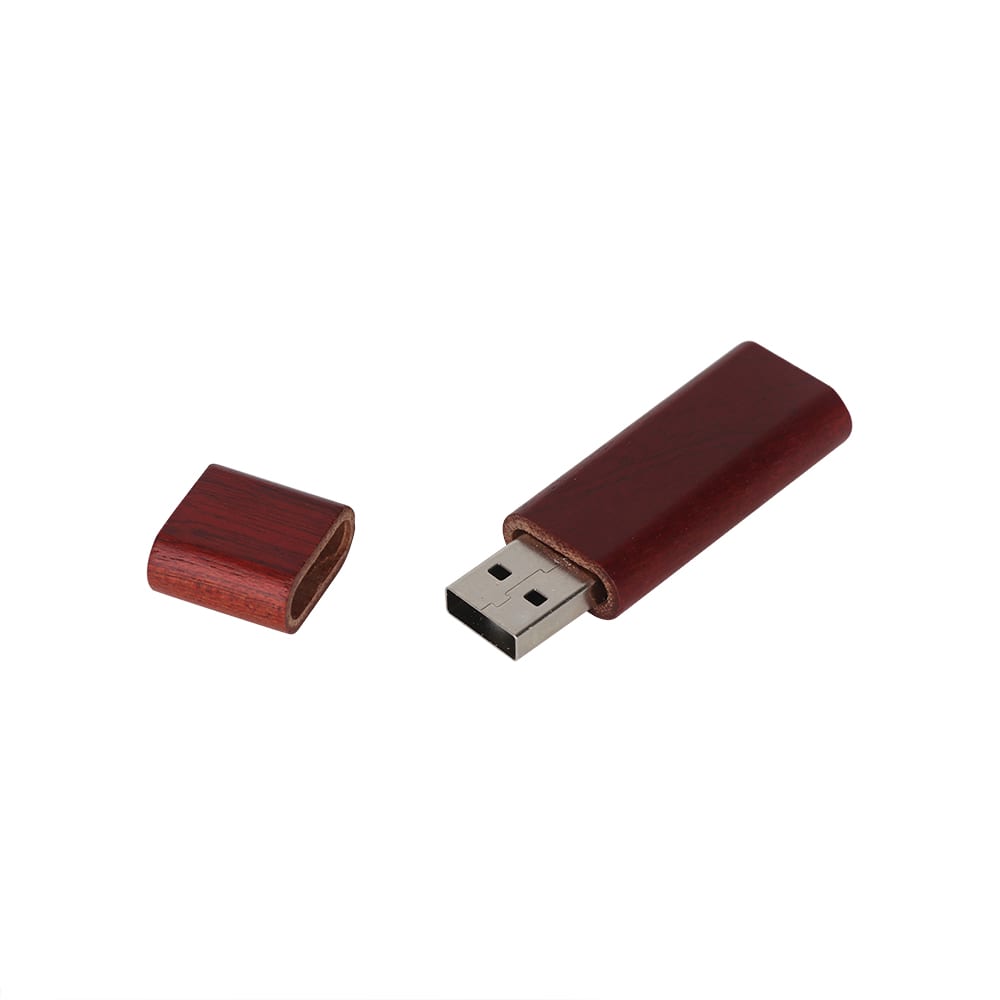 Rounded Wooden Flash Drive