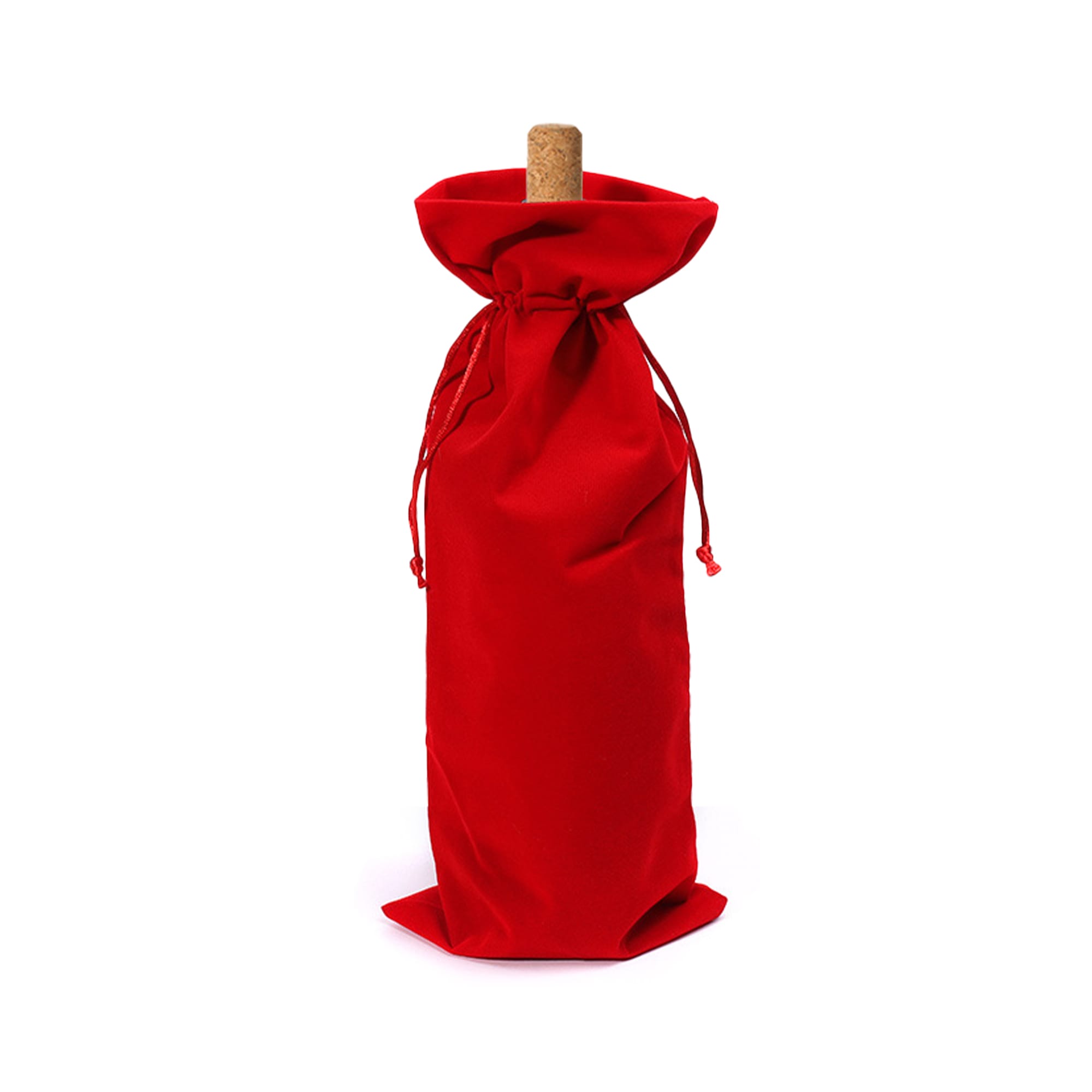 Drawstring Velvet Wine Bottle Bag