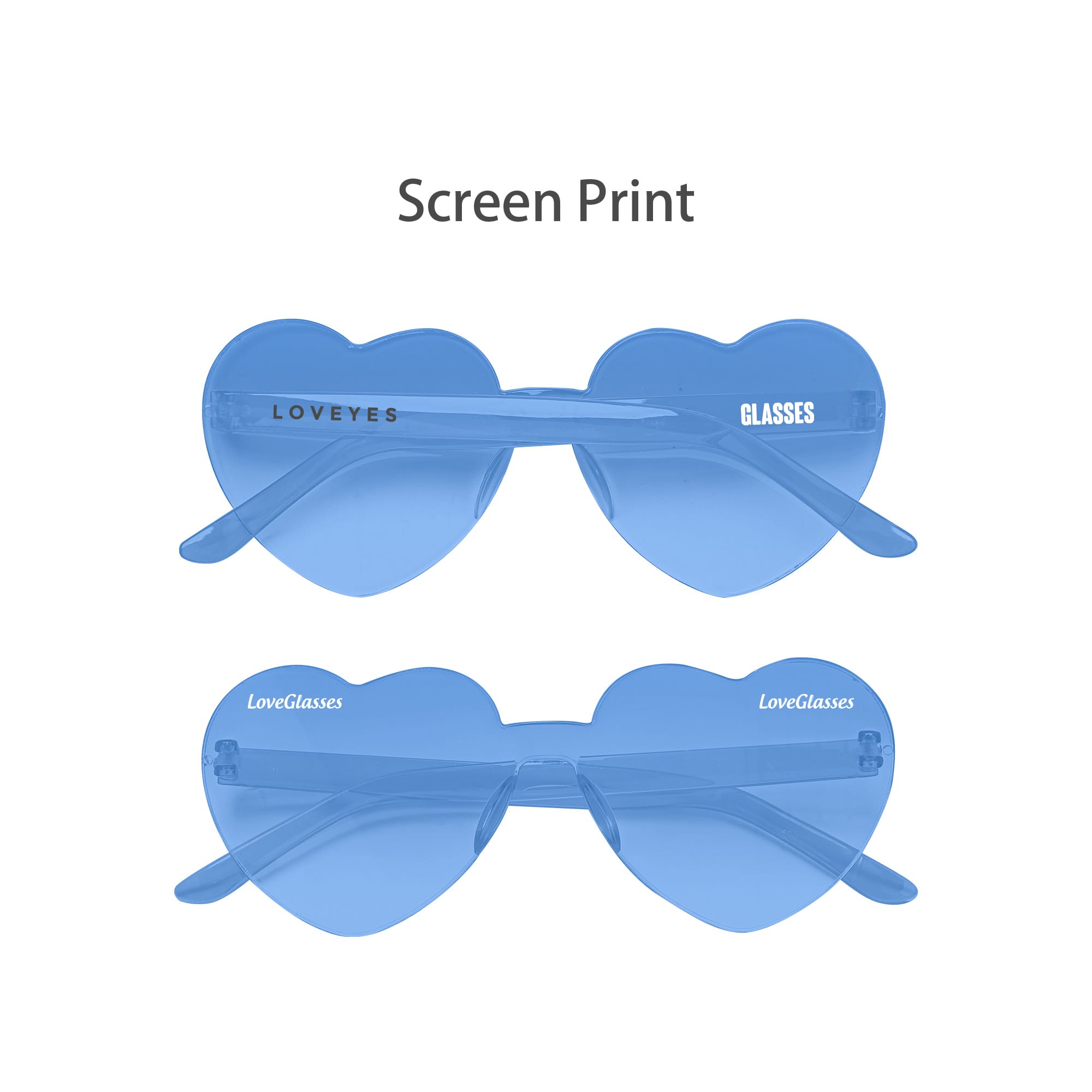 Heart Shaped Party Glasses