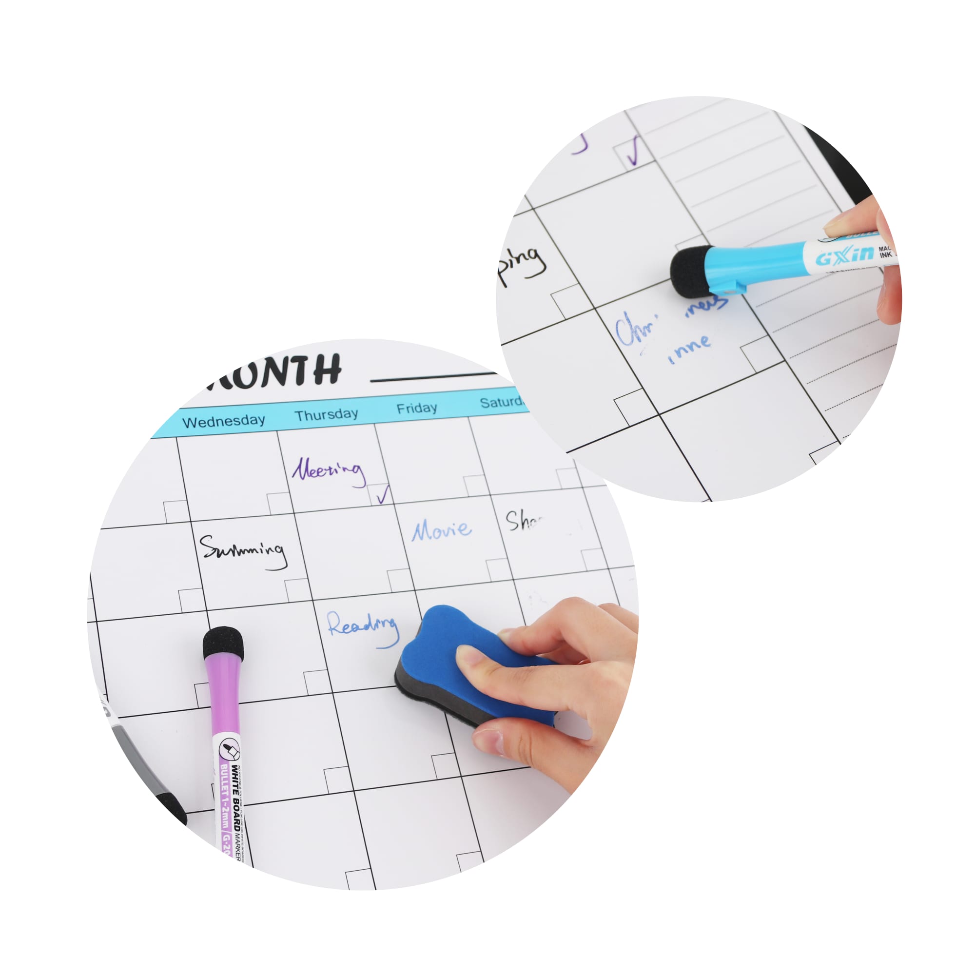 Erasable Magnetic Calendar Planner