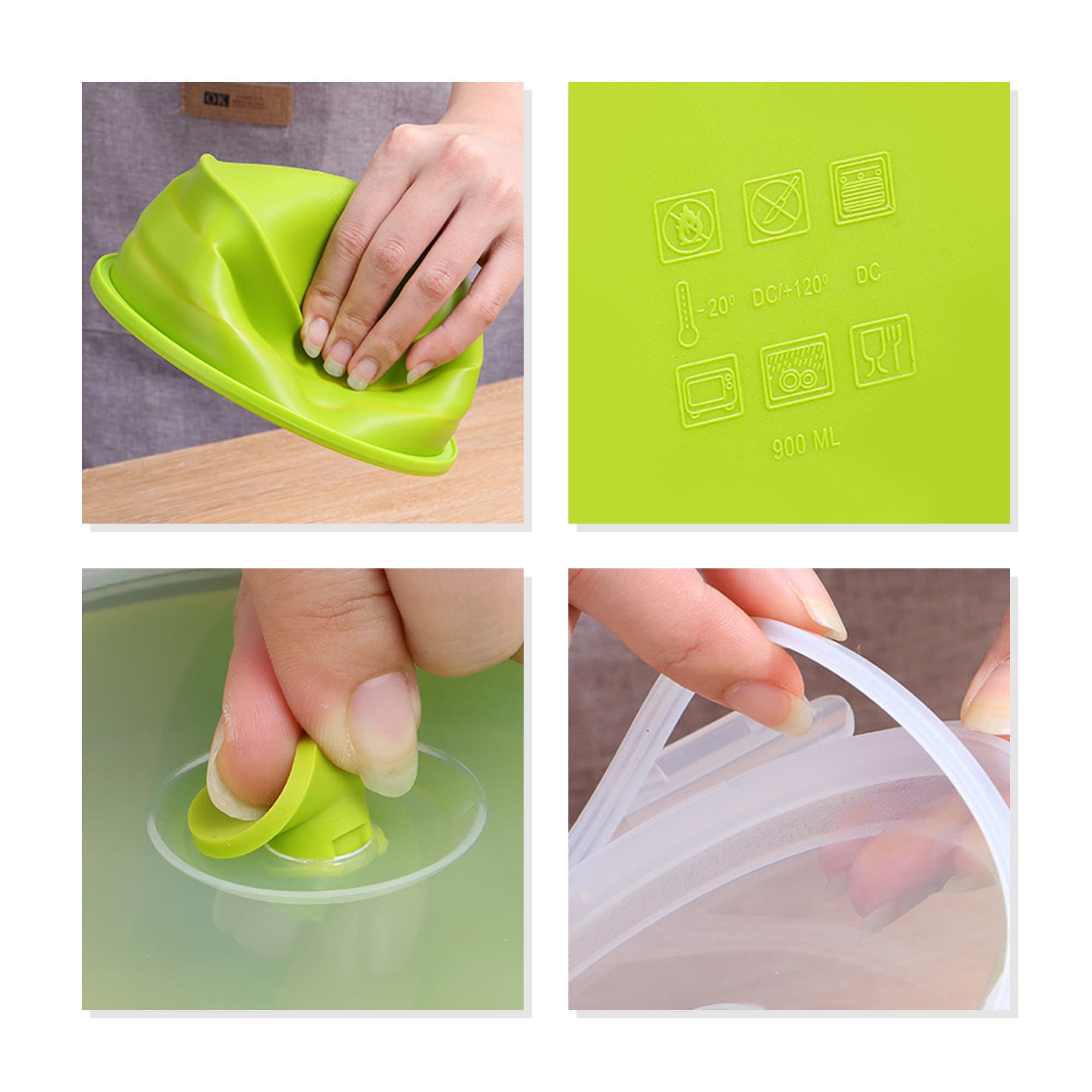 Collapsible Silicone Food Storage Container