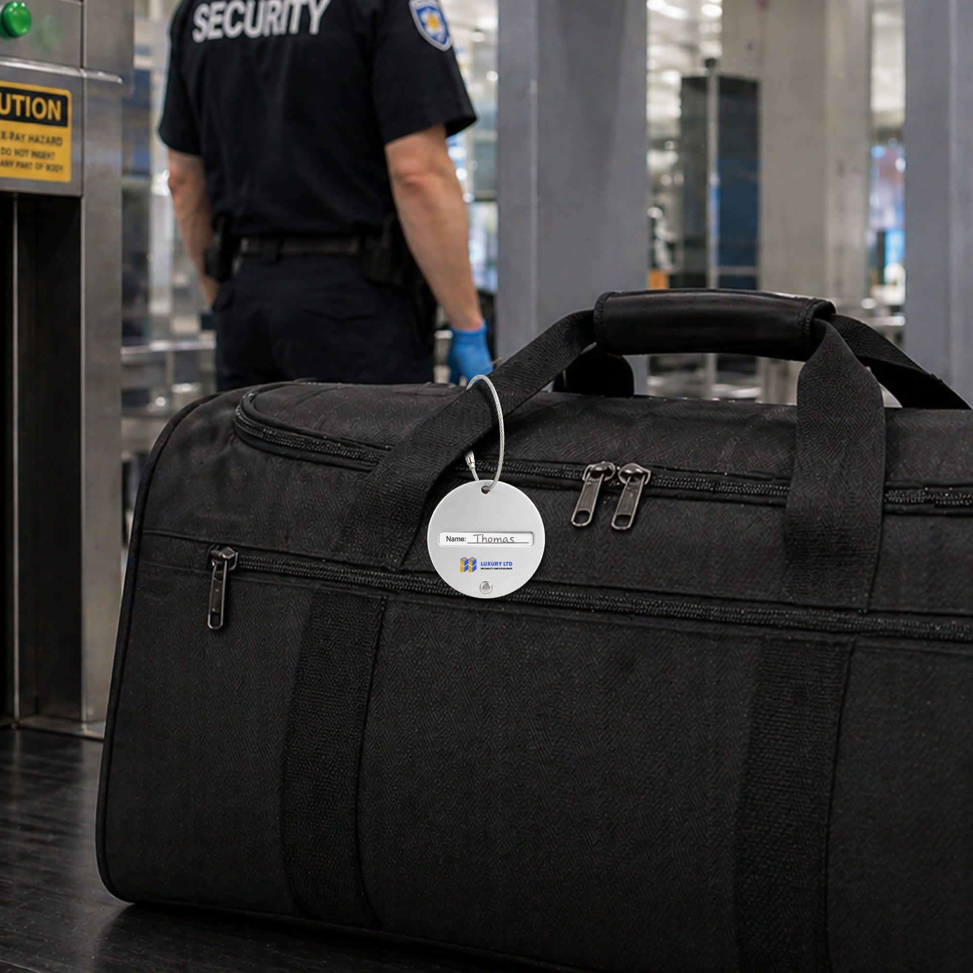 Plane Round Wire Cable Luggage Tag