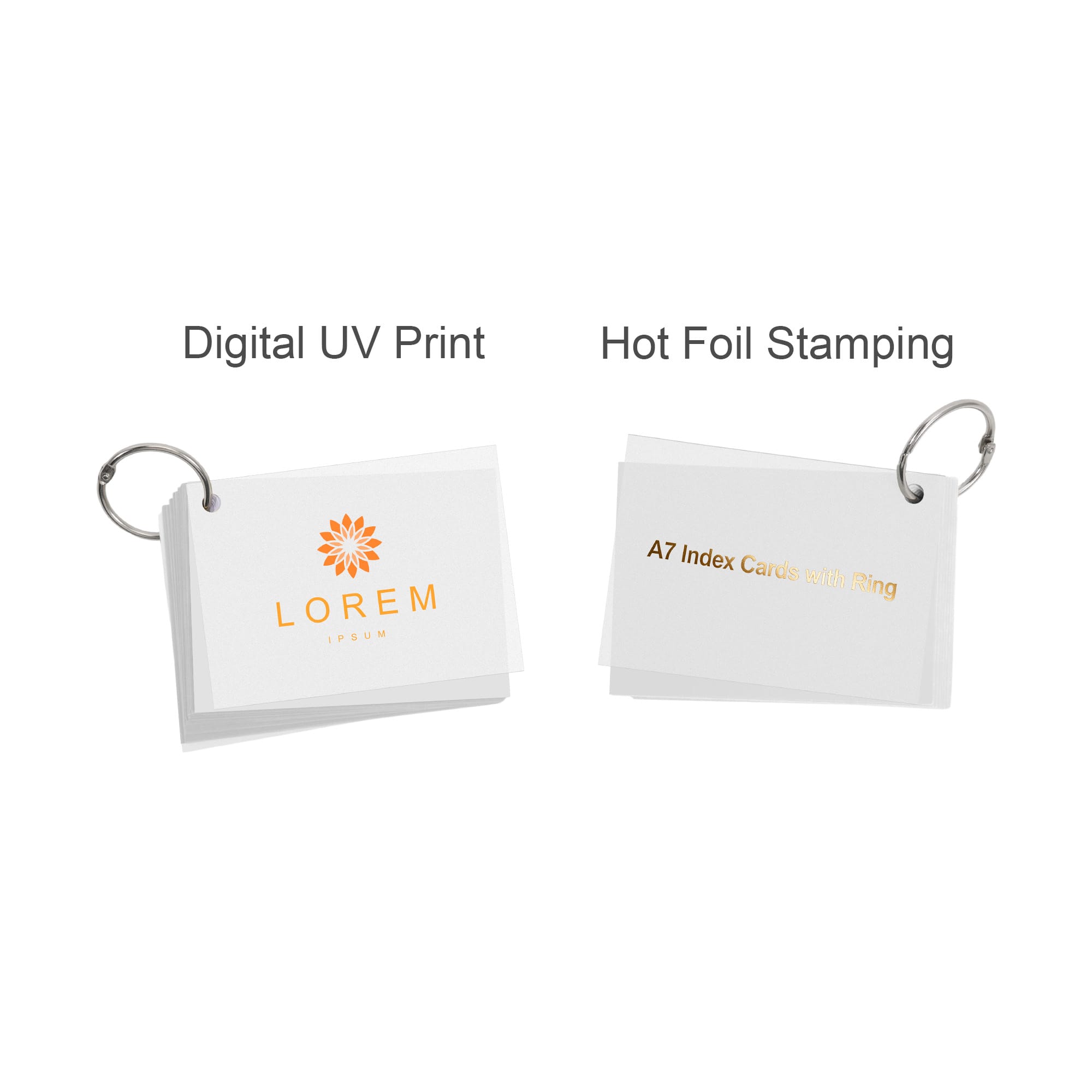 A7 PP Cover Index Cards with Ring