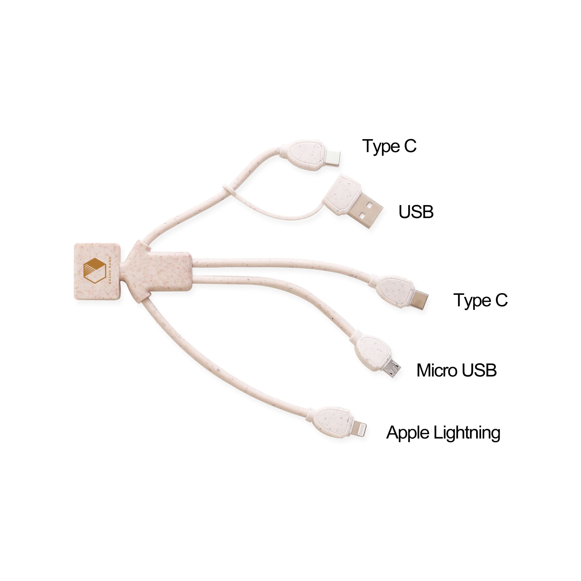 Wheat Straw Charging Cable - Man Shape