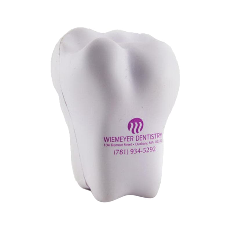 White Tooth Shape Stress Reliever