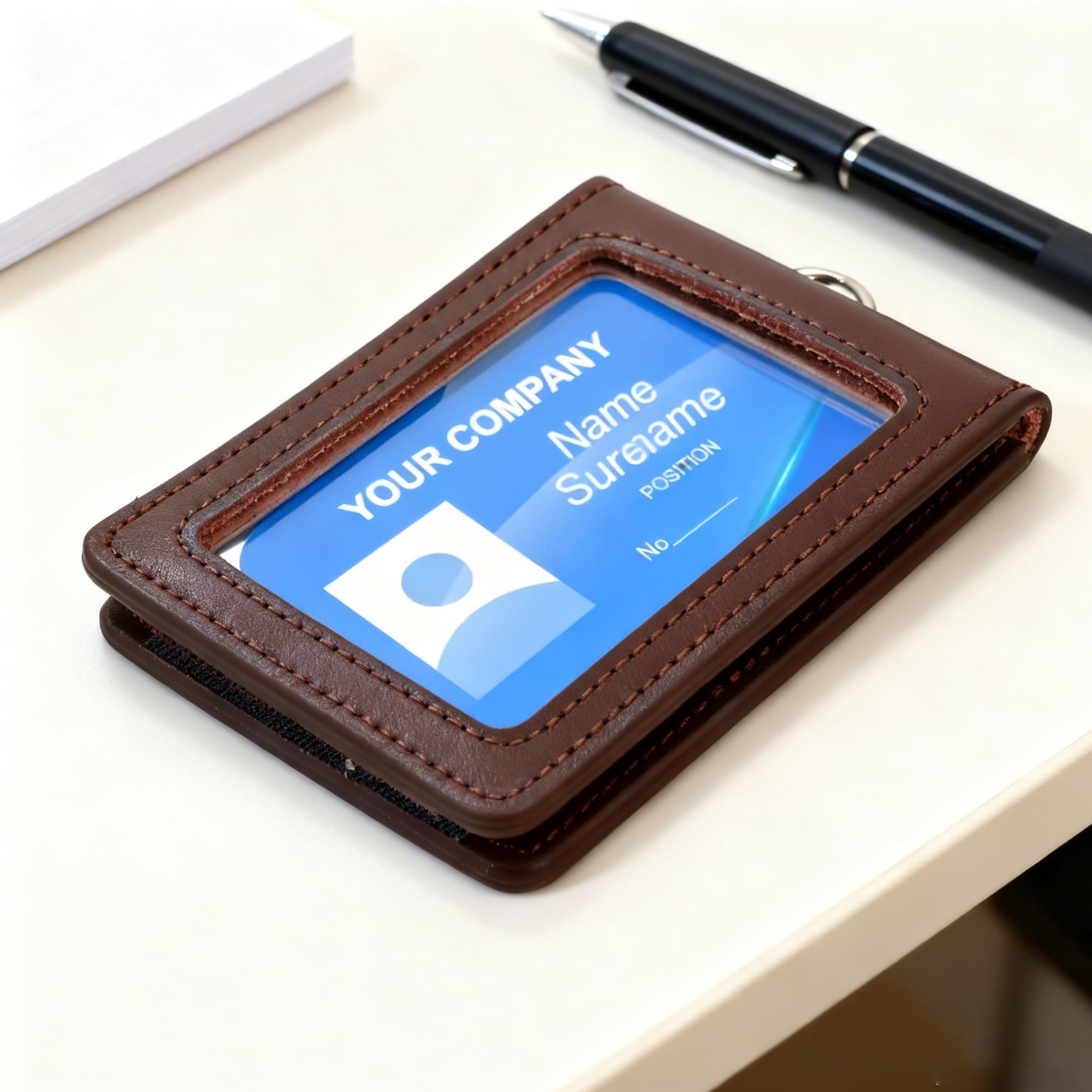Leather ID Card Holder