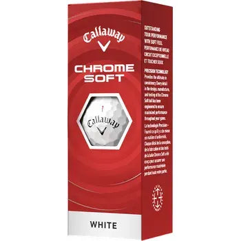Callaway Golf Chrome Soft Golf Balls - 2026 Model - 3 Ball Sleeves