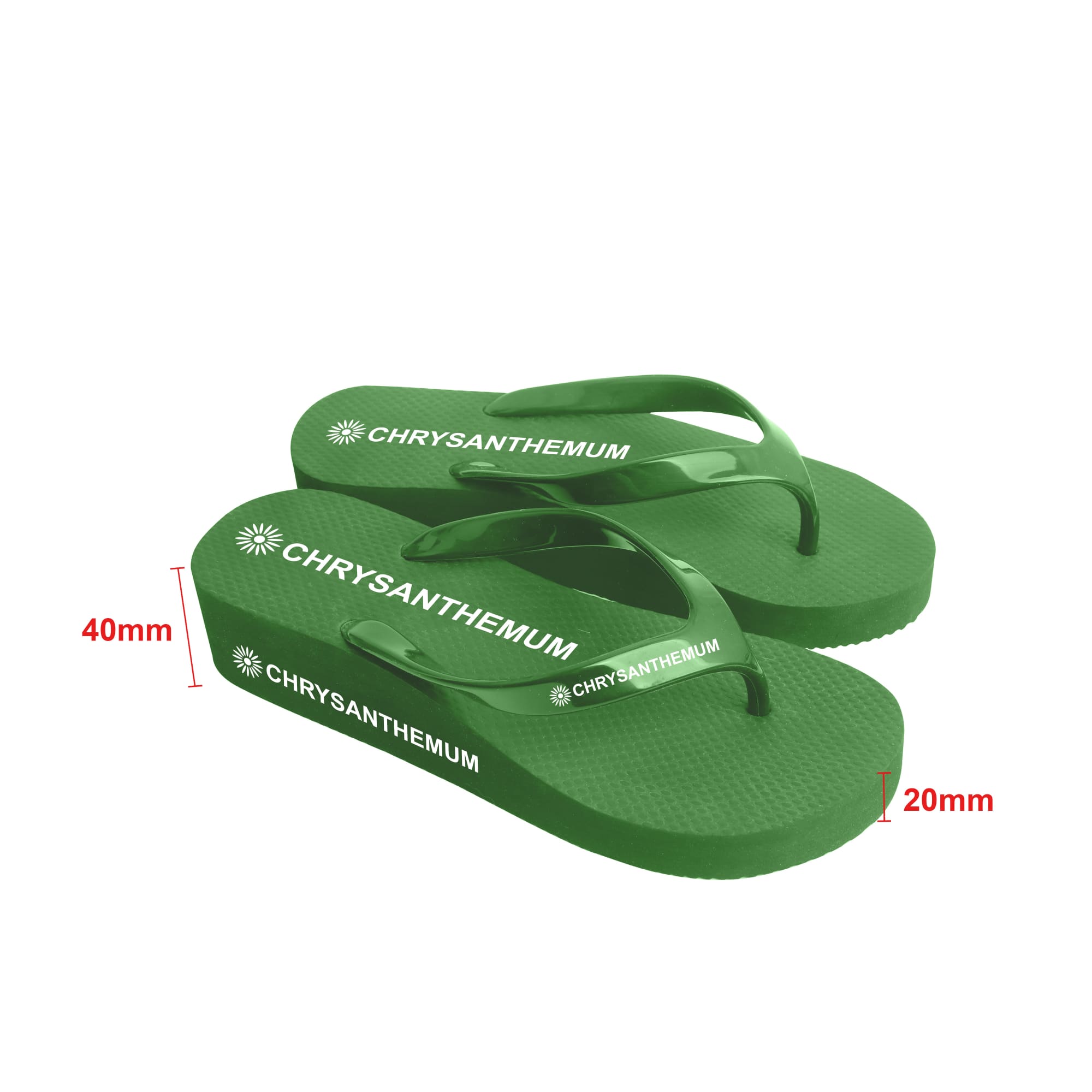 Rubber Platform Classic Thongs