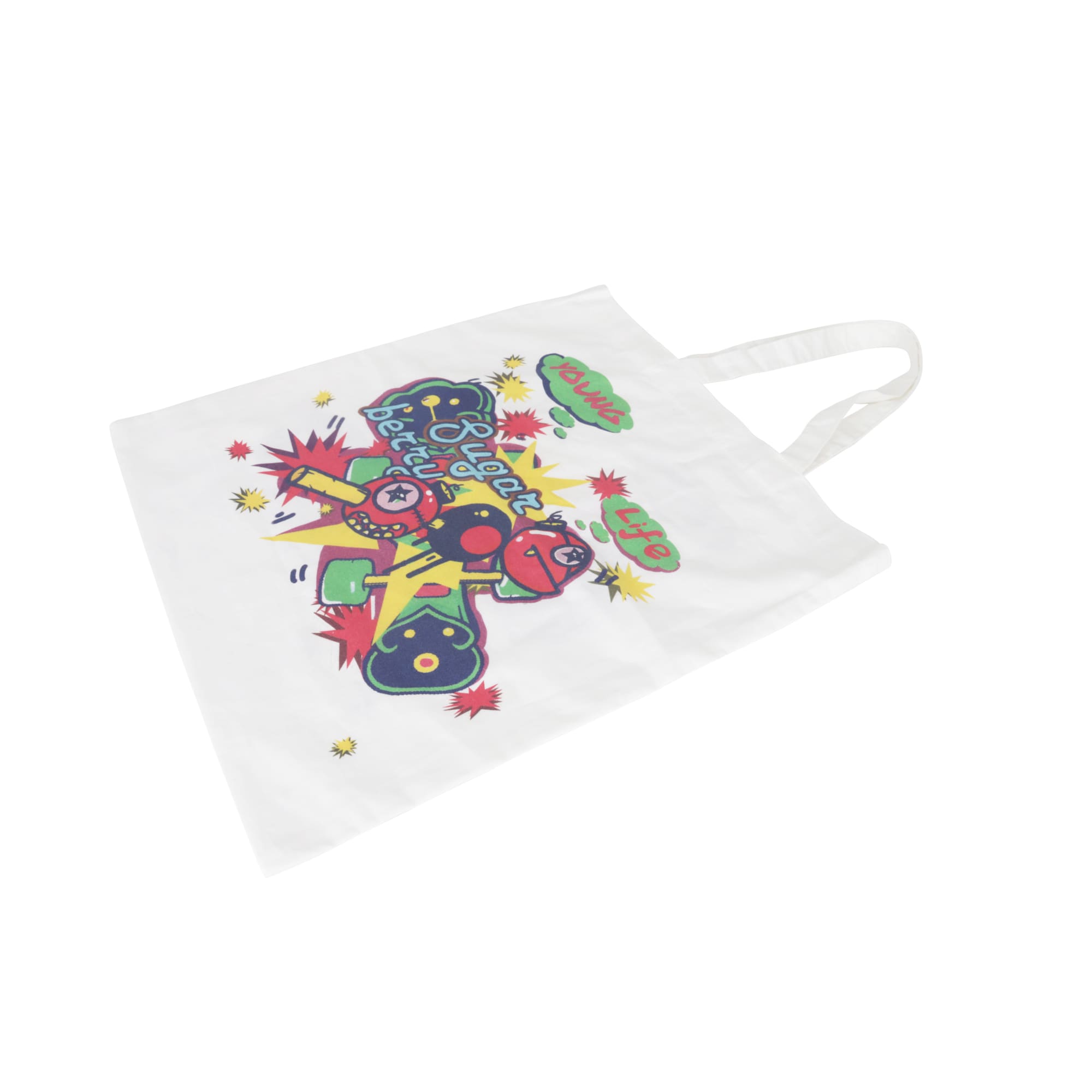 170gsm Digital Print Short Handle Cotton Bag