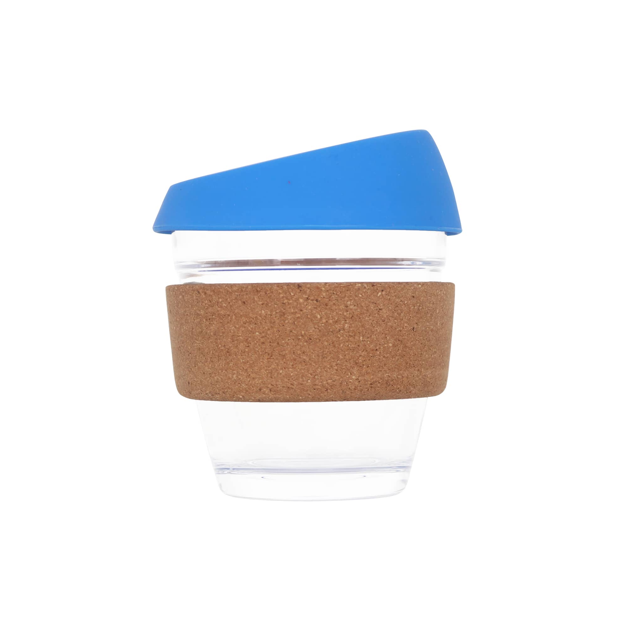 8 OZ Reusable Glass Coffee Cup with Cork Band