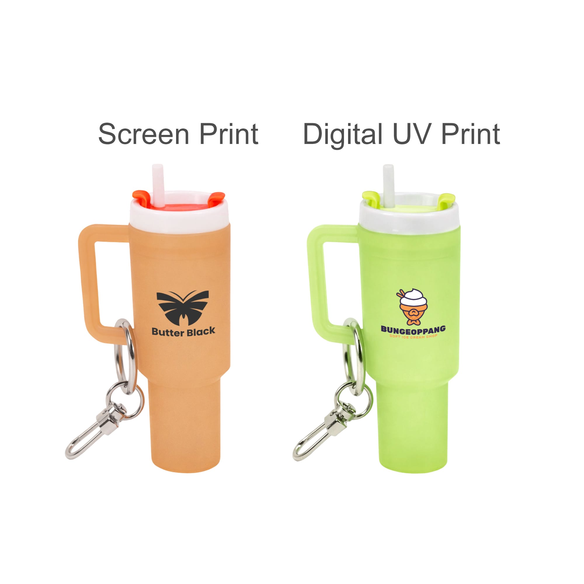 Glow in the Dark Mini Tumbler Keyring