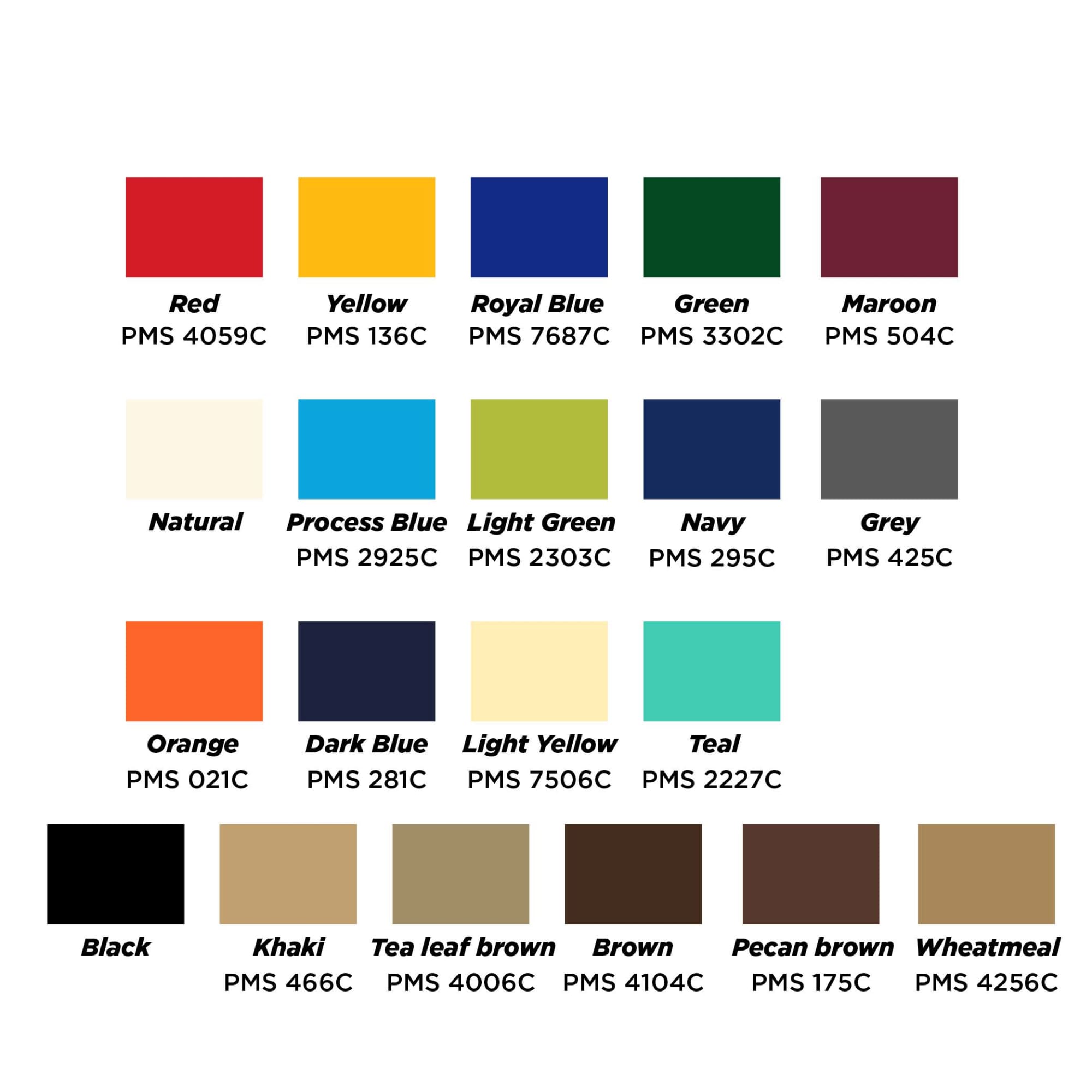 2.7x2.7m Tilting Stock Colour Commercial Market Umbrella