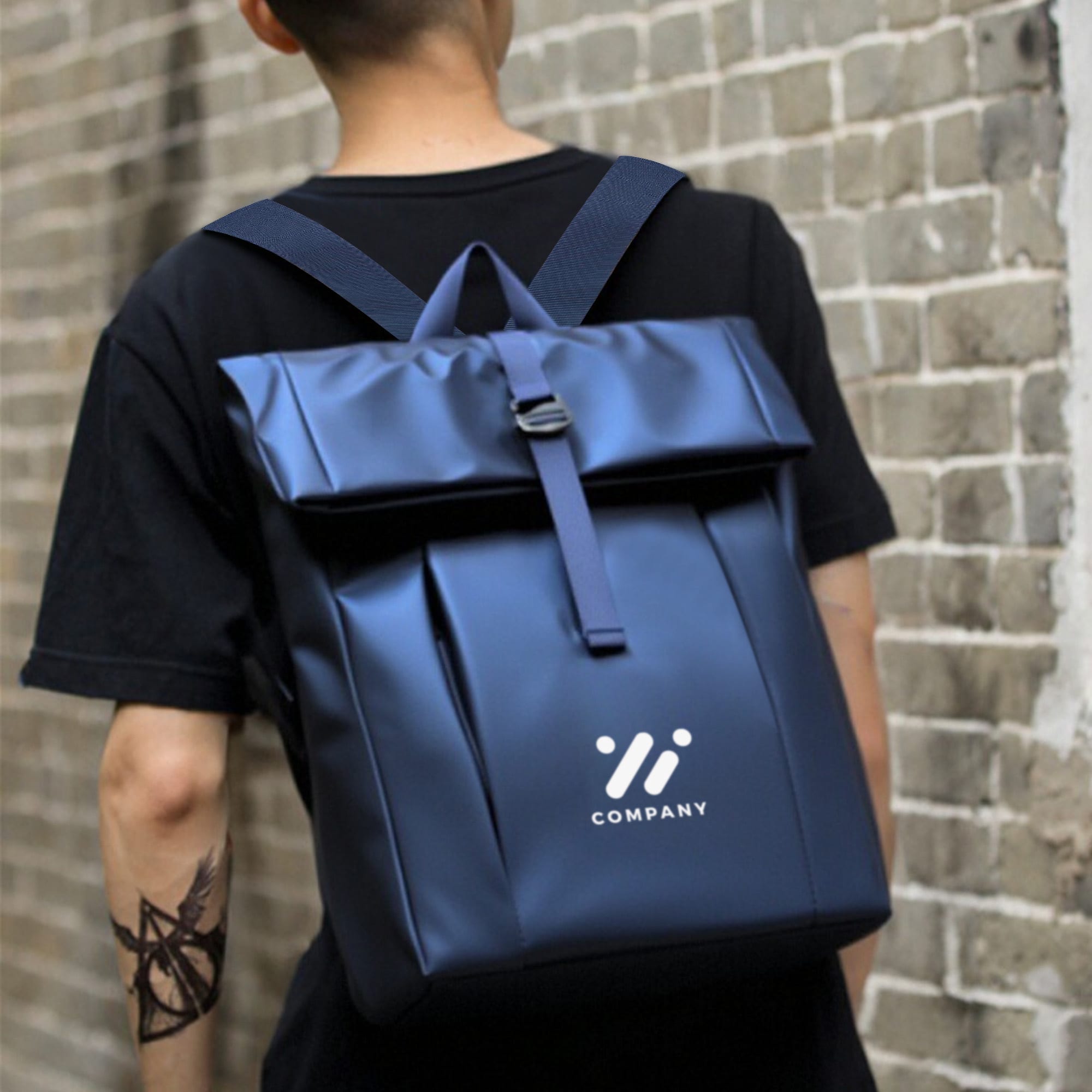 Tarpaulin Roll Top Backpack