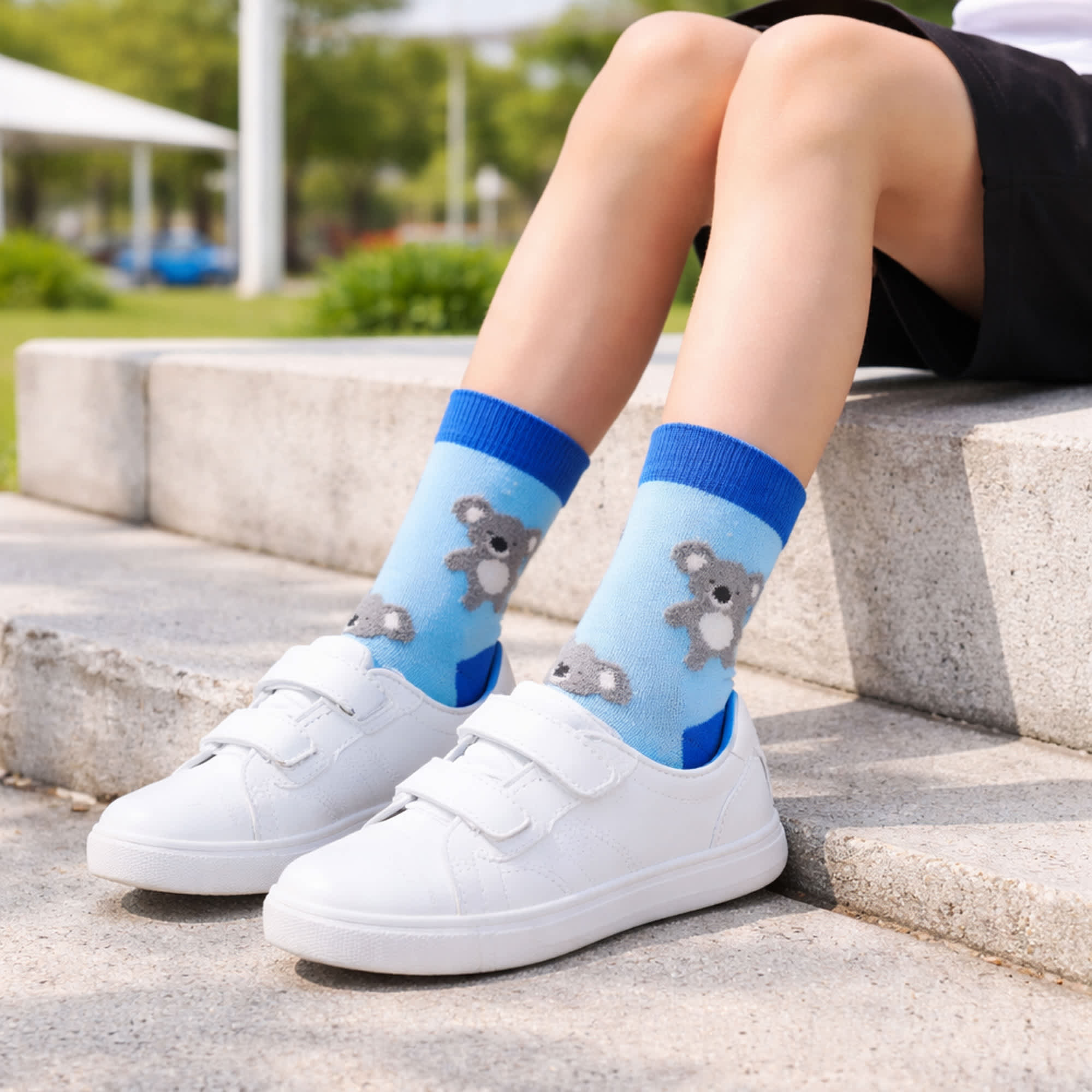 3D Design Crew Kids Custom Pattern Woven Socks