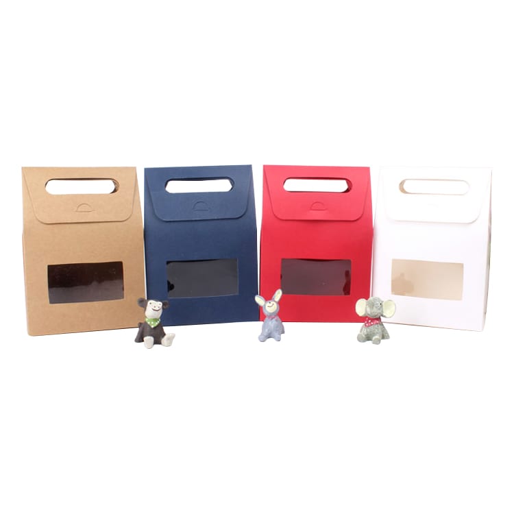 Die cut Handle Bag with Window(100x160x60mm)
