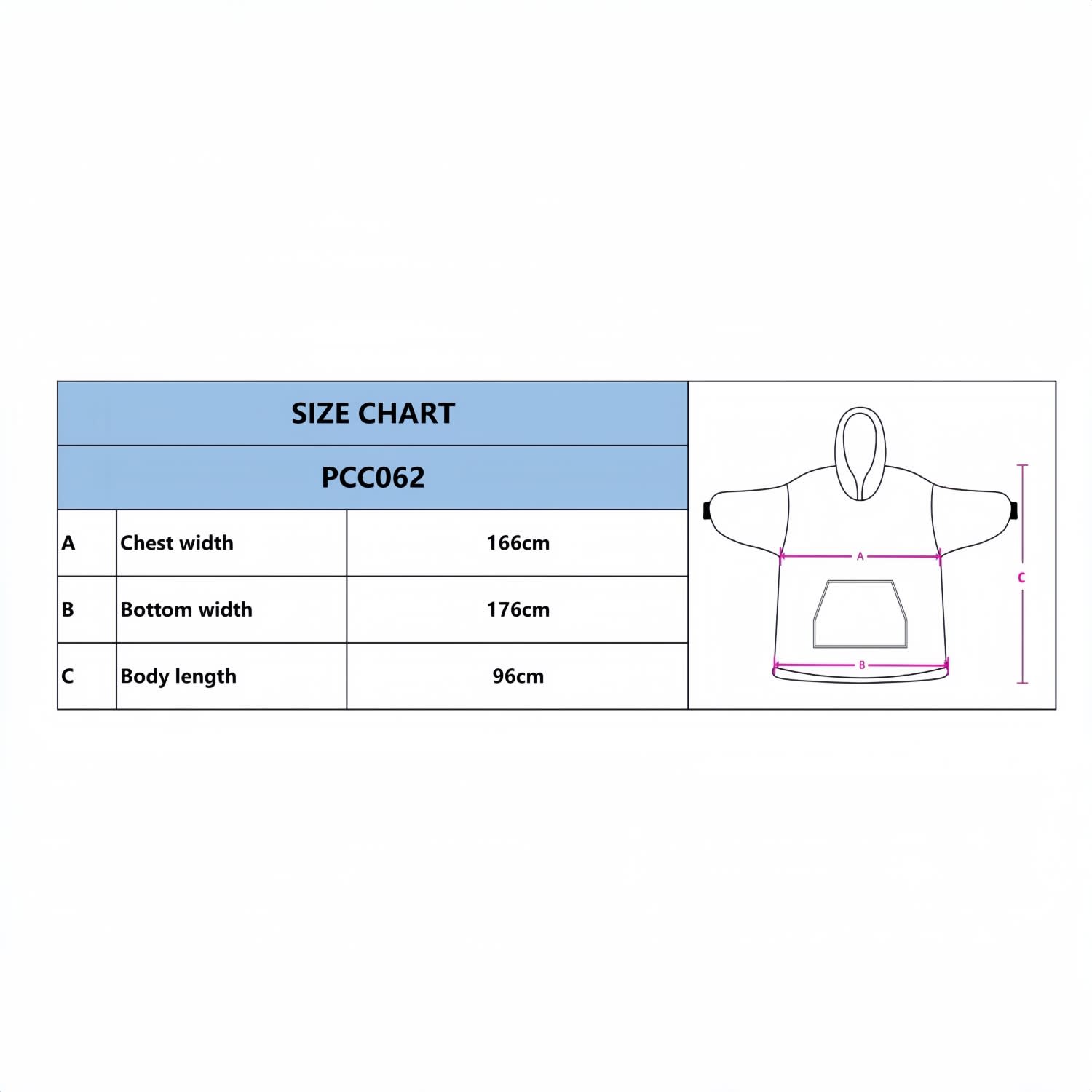 Unisex 100% Polyester Sublimated Wearable Blanket with Absorbent Lining