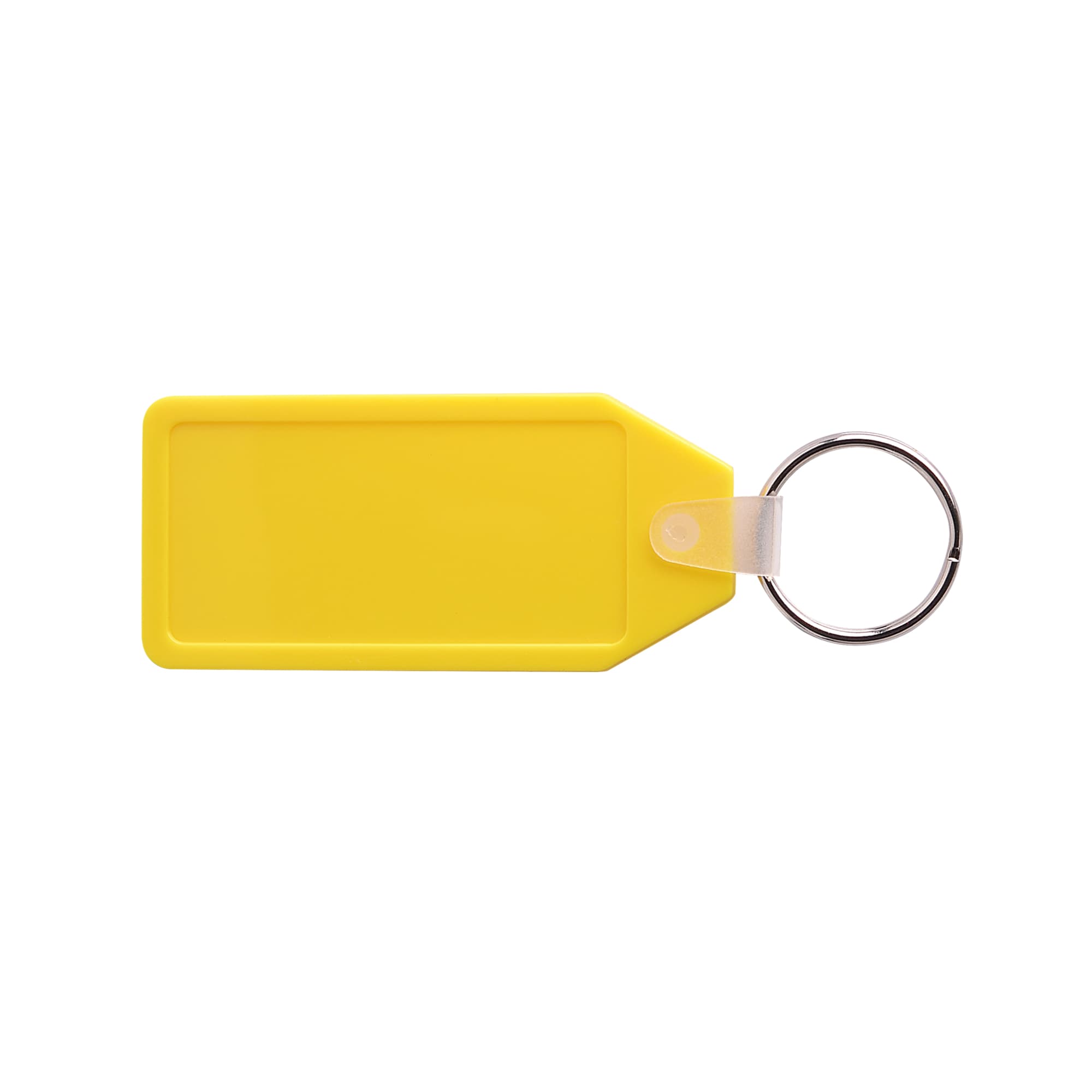 Long Hexagon Hard Plastic Keyring