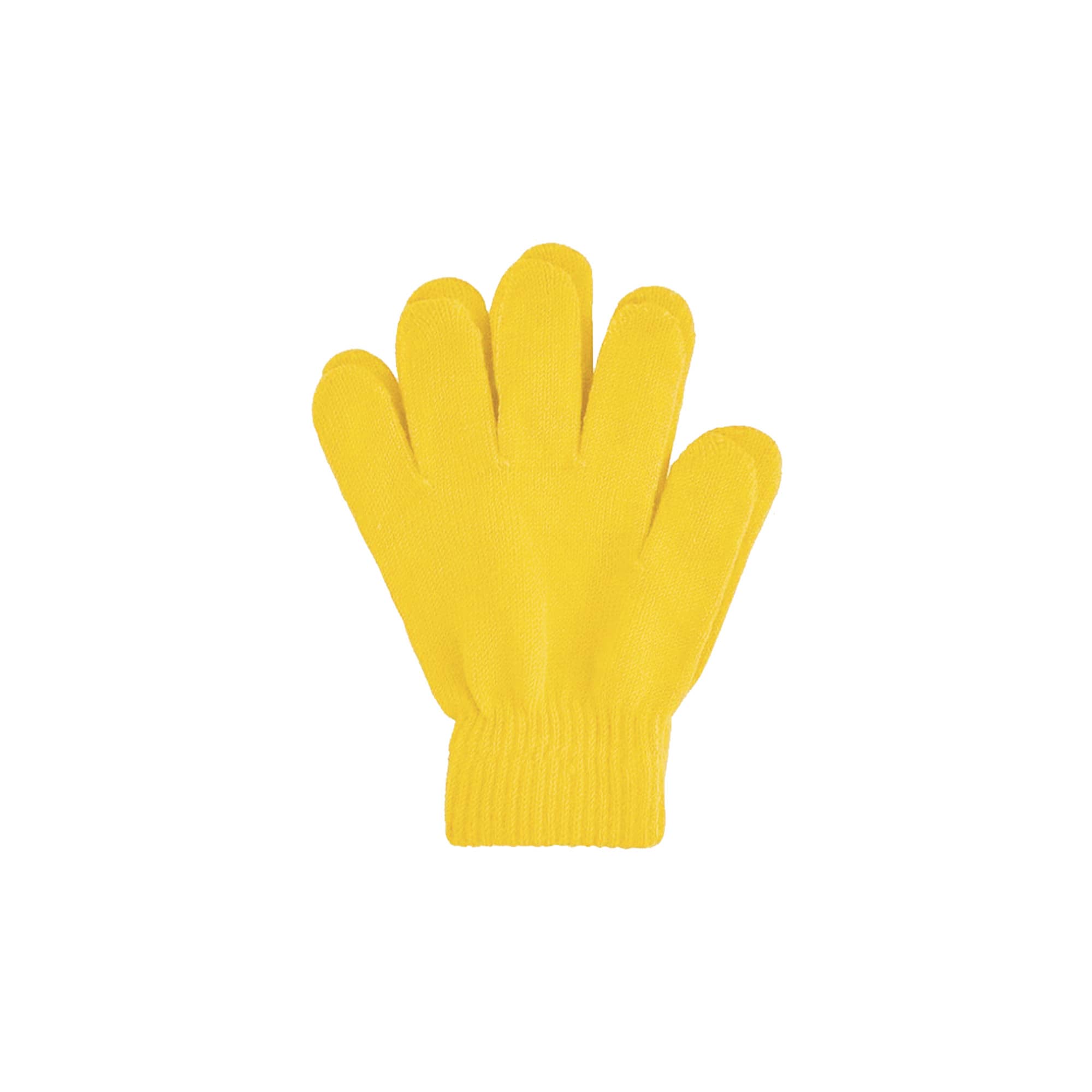 Kids Plain Knitted Gloves with Woven Label