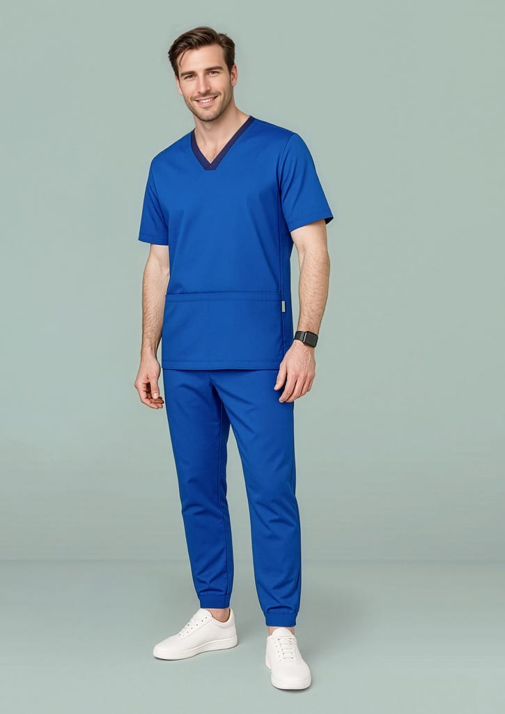Mens Riley Stretch Scrub Top