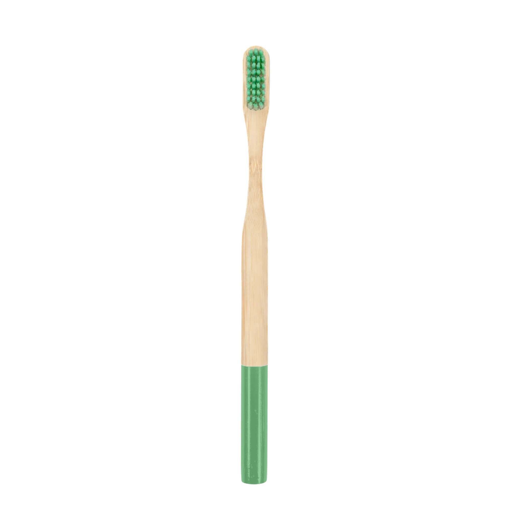 Large Round Handle Colorful Bamboo Toothbrush