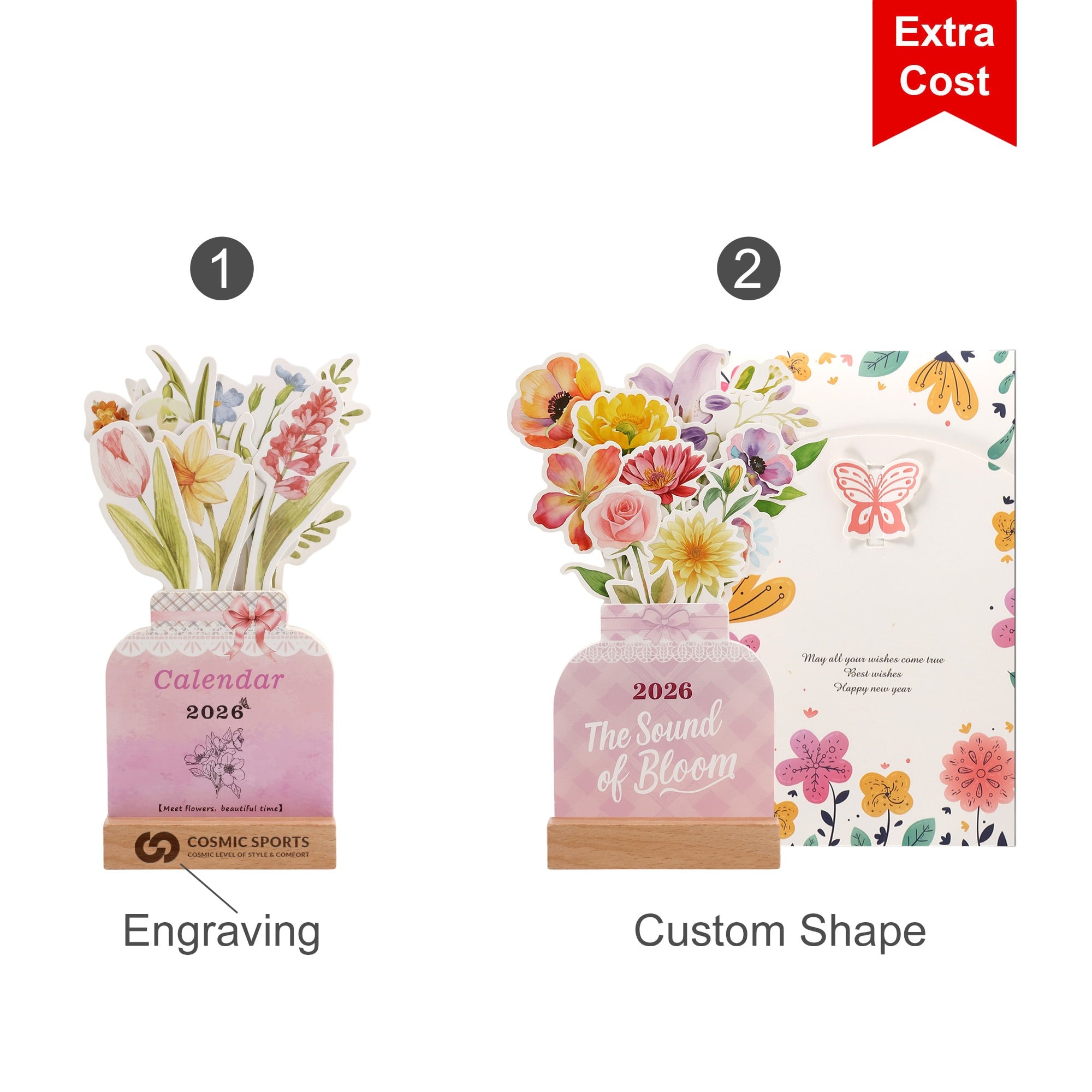 Flowers Desk Calendar