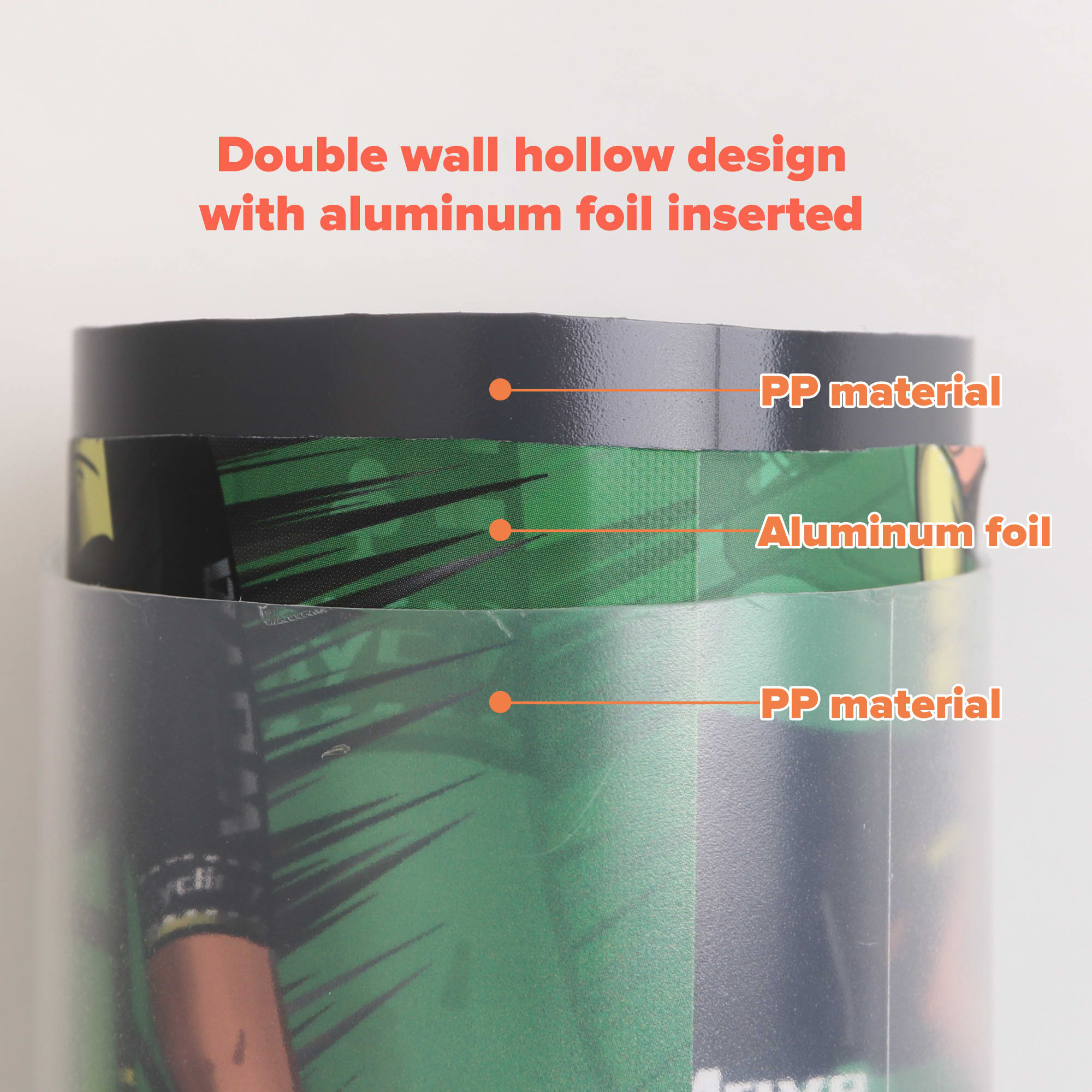 20oz 600ml Double Wall Squeeze Sports Water Bottle