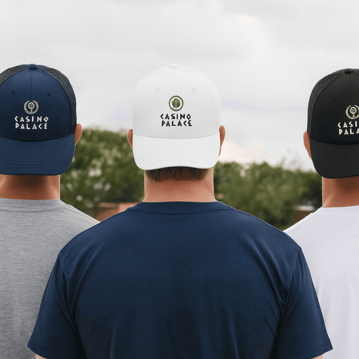 Promo Poly-Cotton 6 Panel Velcro Strap Baseball Cap