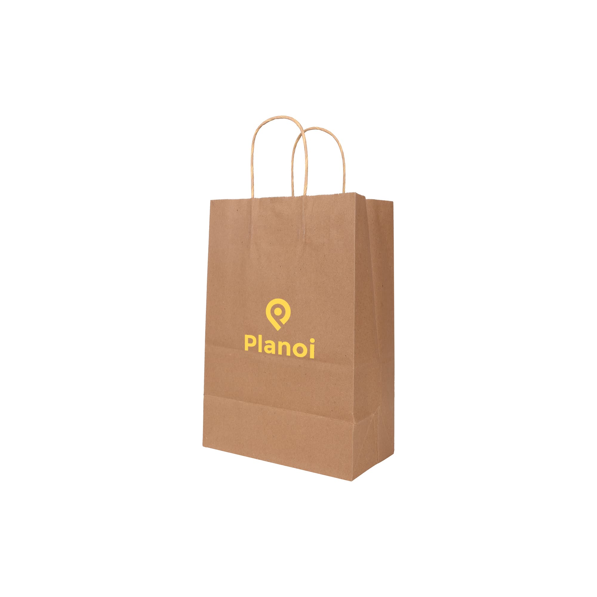 Twisted Handle Kraft Paper Bag (220x160x80mm)