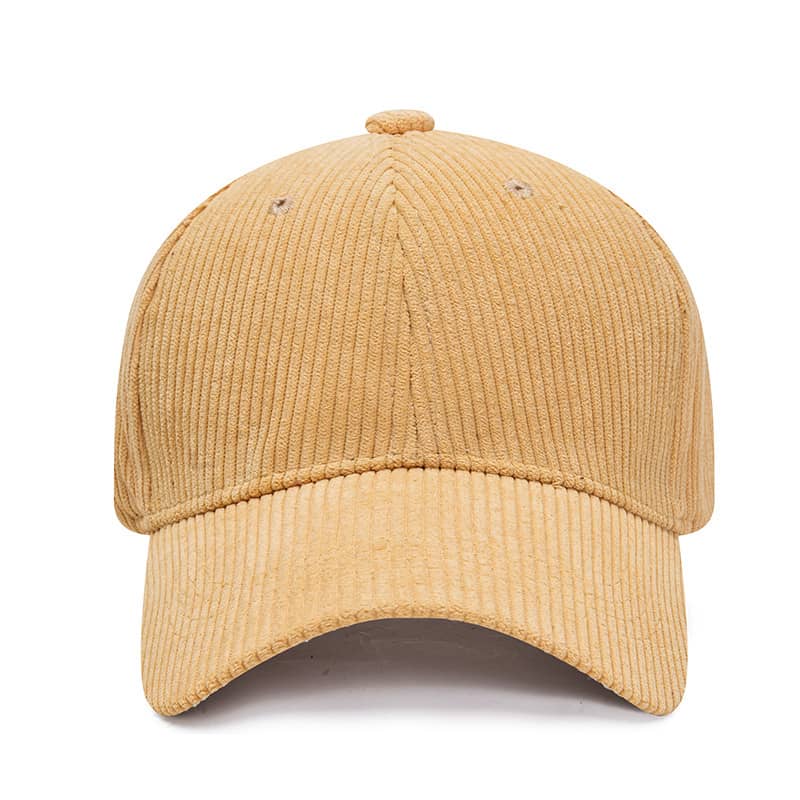 6 Panel Corduroy Baseball Cap