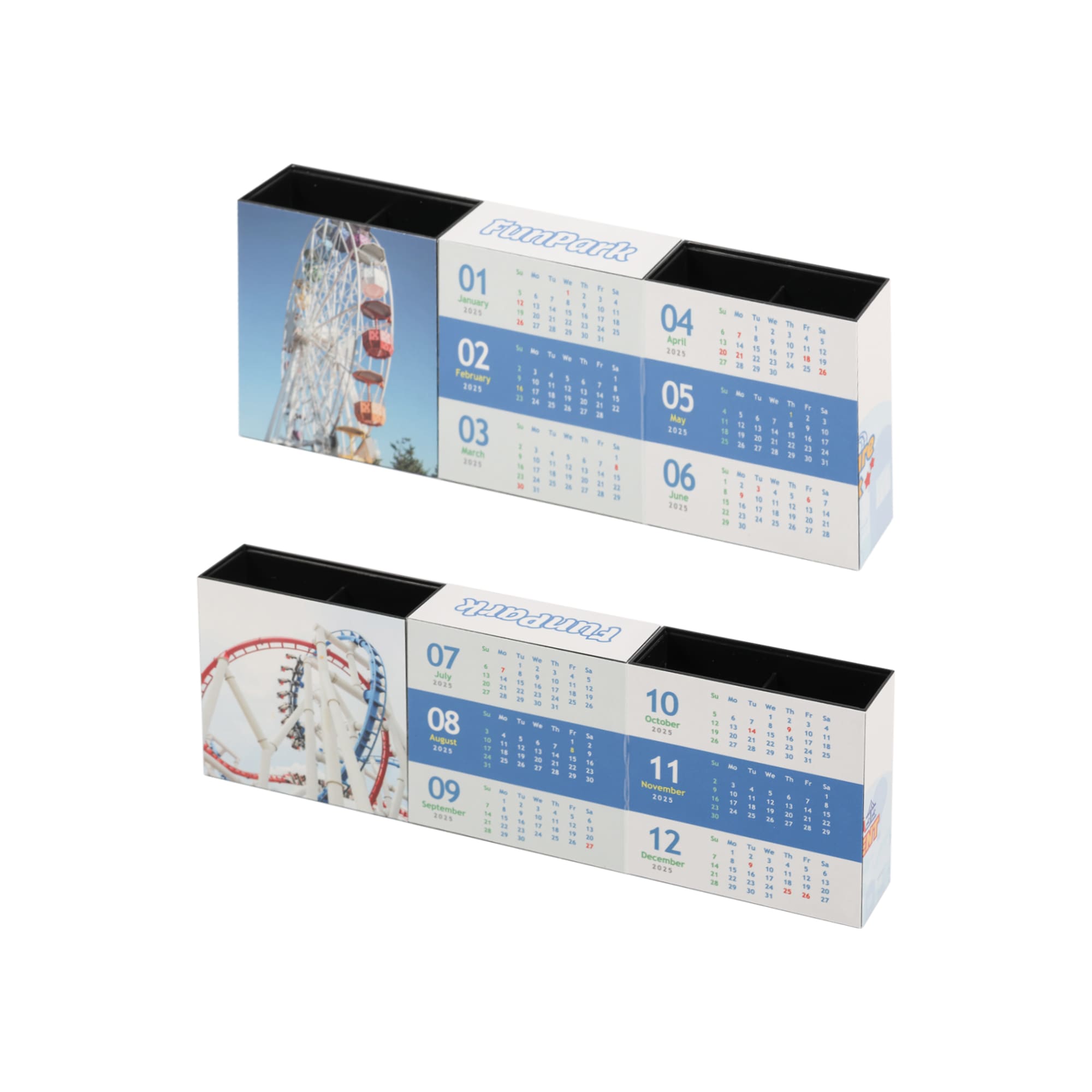 Three-panel Foldable Pen Holder