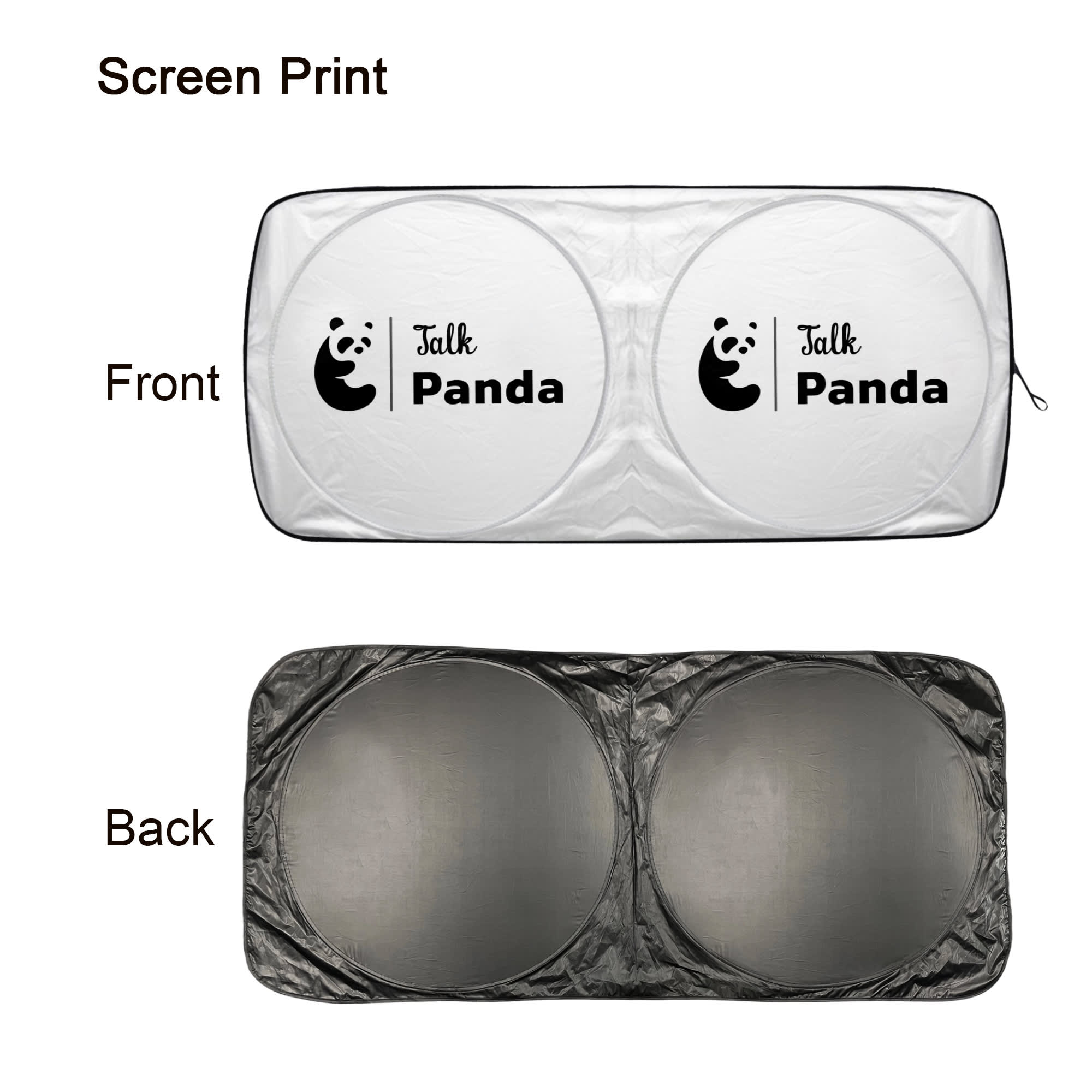 Twin Circular Light-blocking Car Sun Shade
