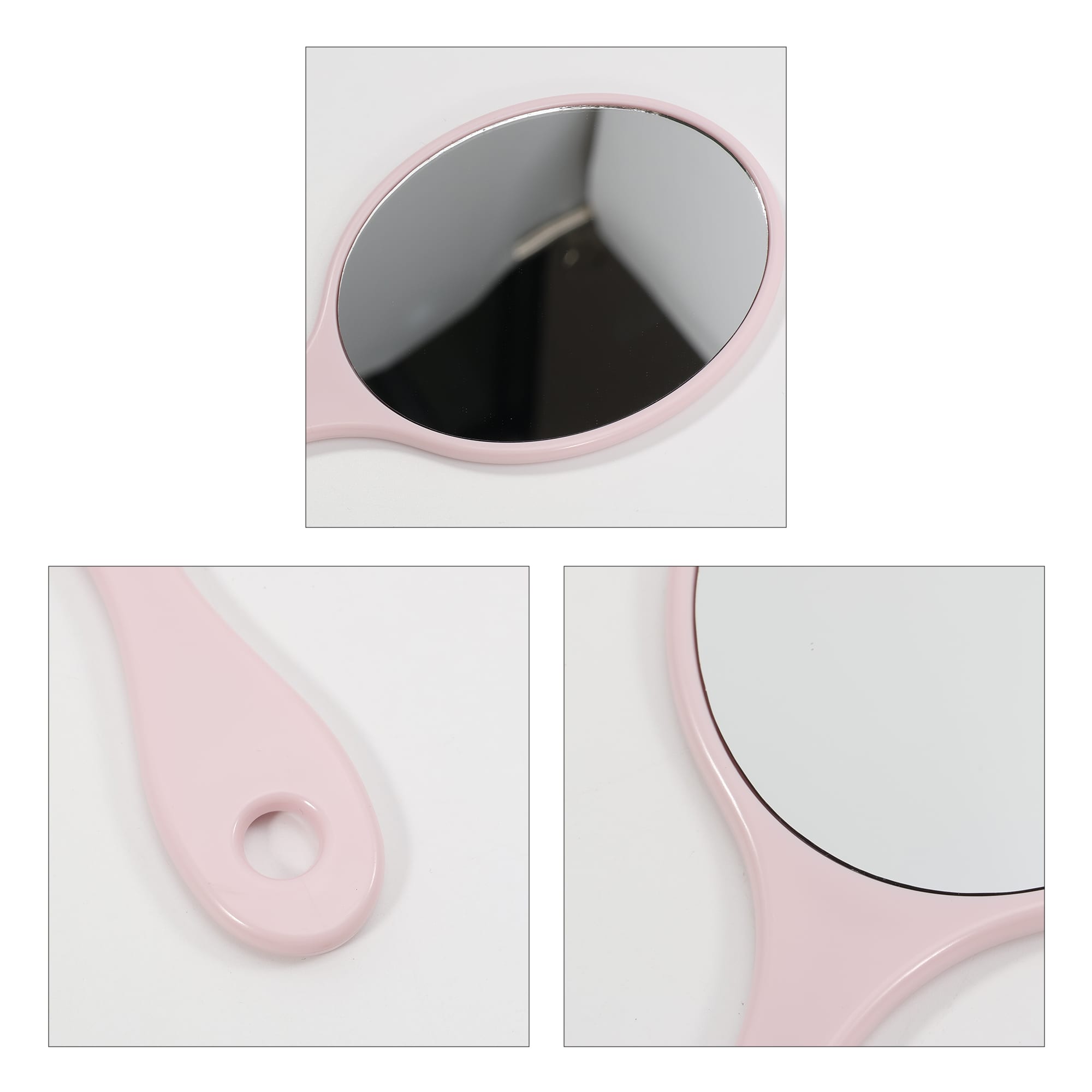 Chic Princess-Style Handheld Makeup Mirror