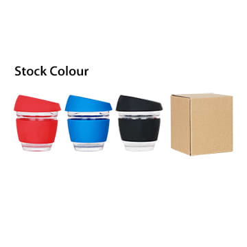 8 OZ Reusable Glass Coffee Cup